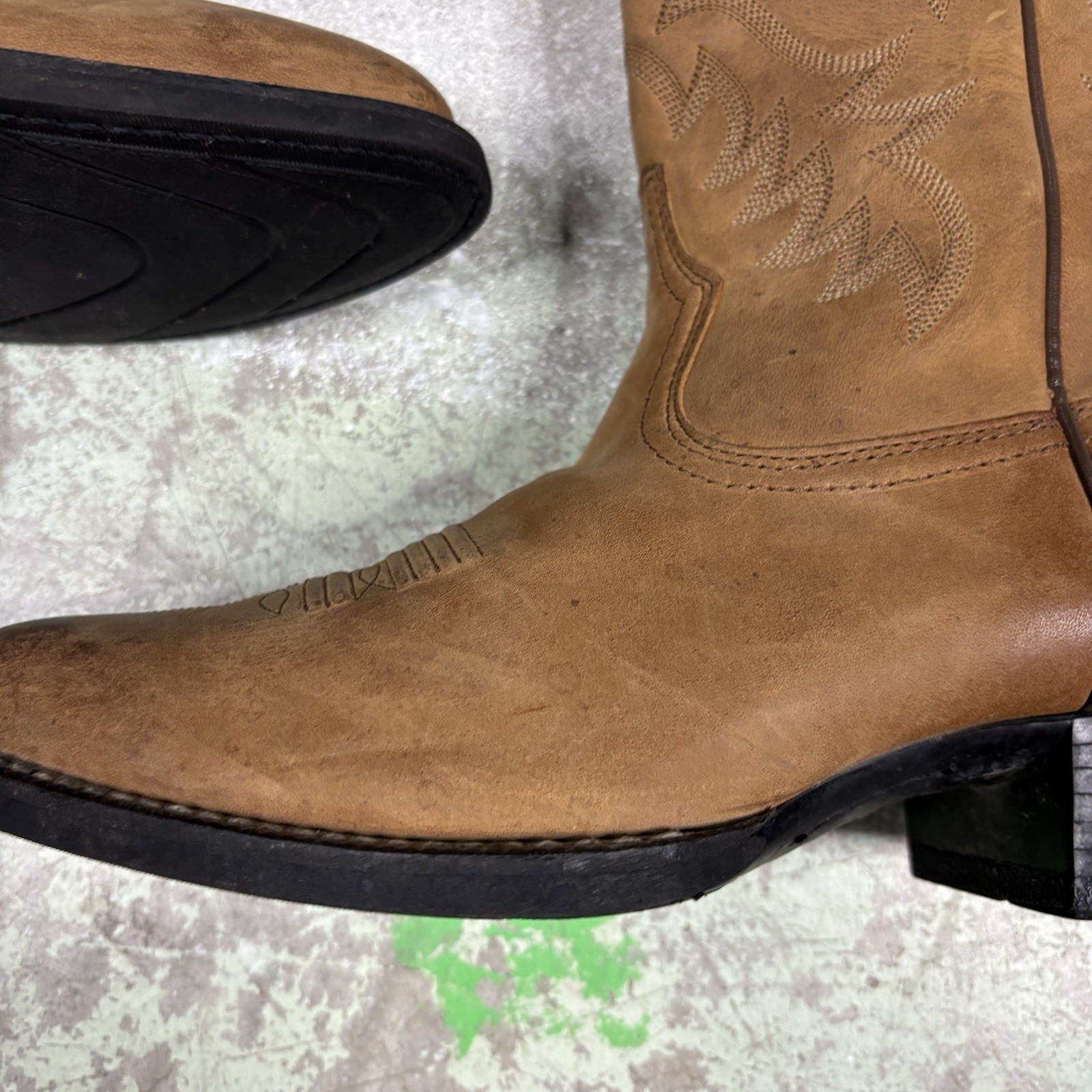 Ariat Boots Men’s Size 7.5 D Light Brown 34725 Heritage Western Leather Cowboy