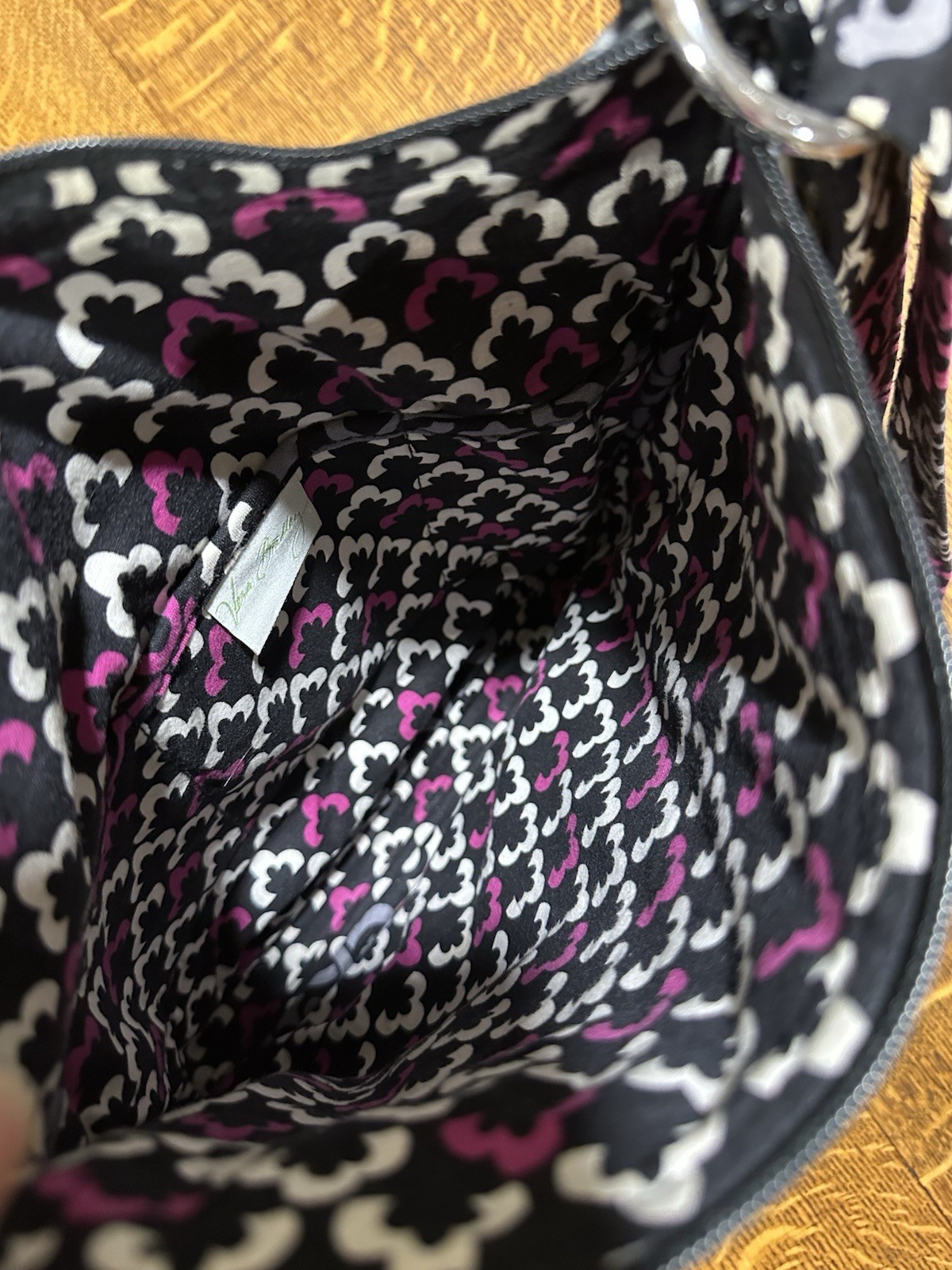 Vera Bradley Canterberry Magenta Crossbody Hipster Purse Quilted Shoulder Bag