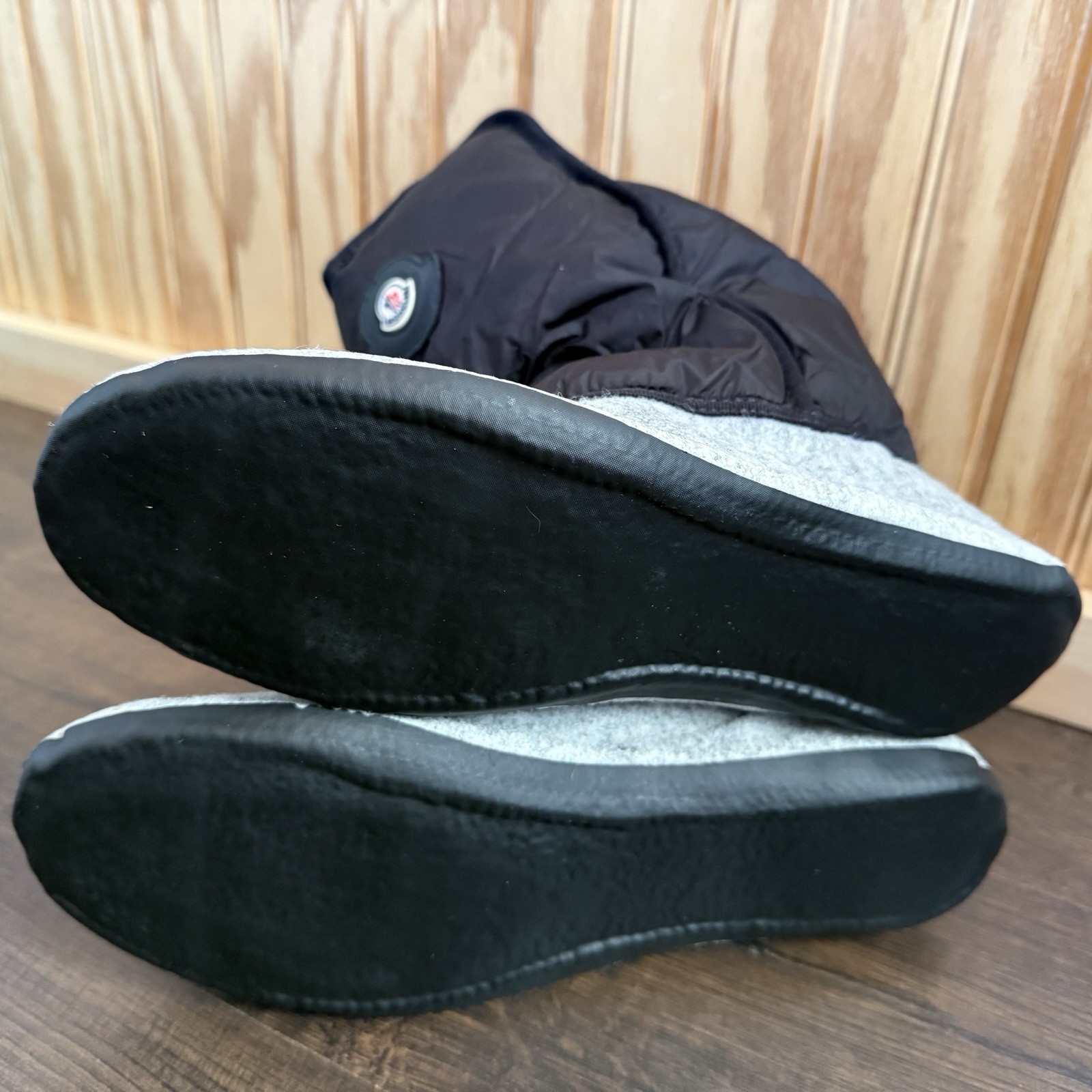 Moncler Inaya Scarpa Rain Rubber Hiking Lace Up Removable Insole Size EU39 W8