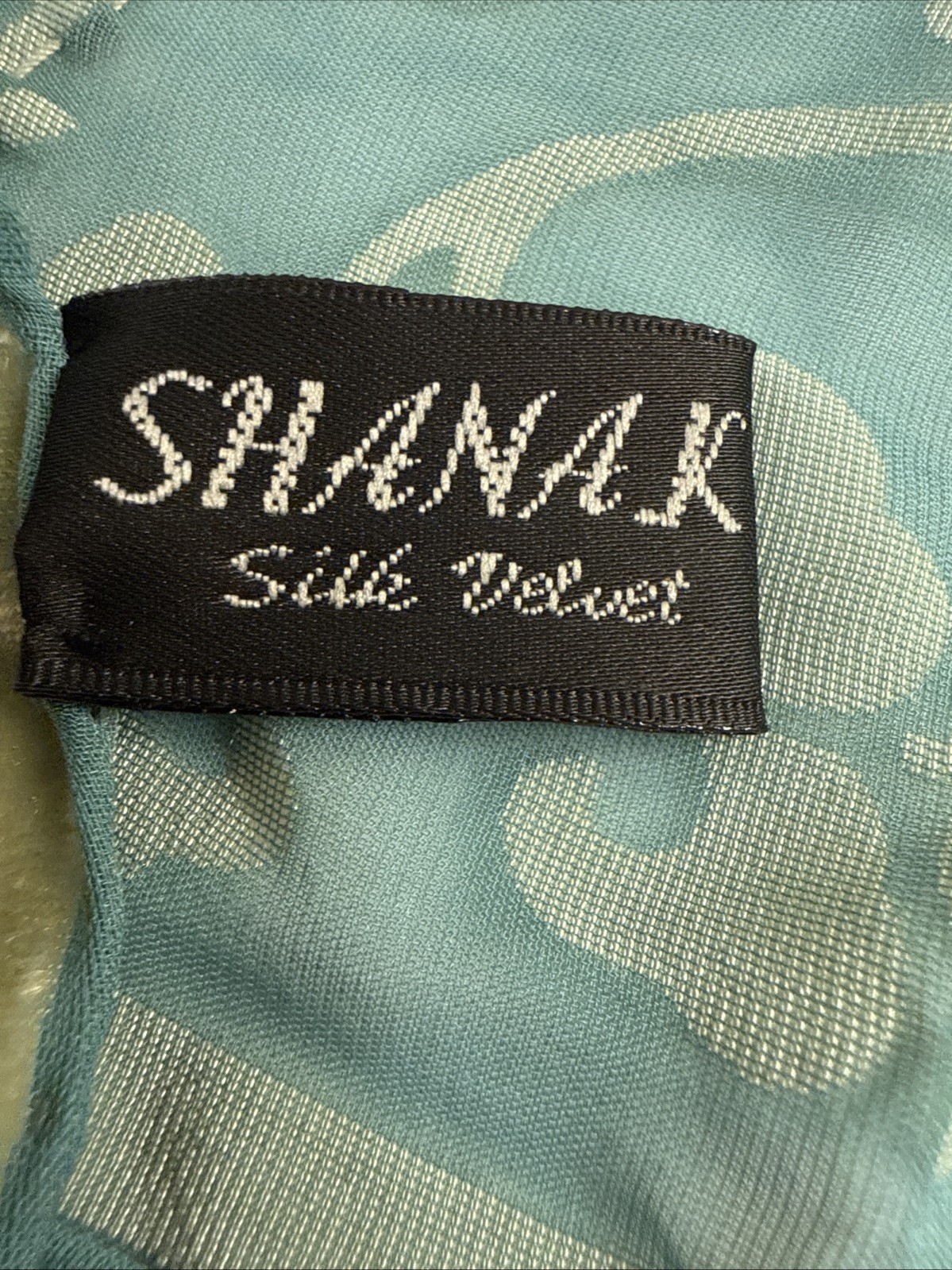 Gorgeous Shanak Silk Velvet Beaded Wrap Shawl 20 In x 76 In
