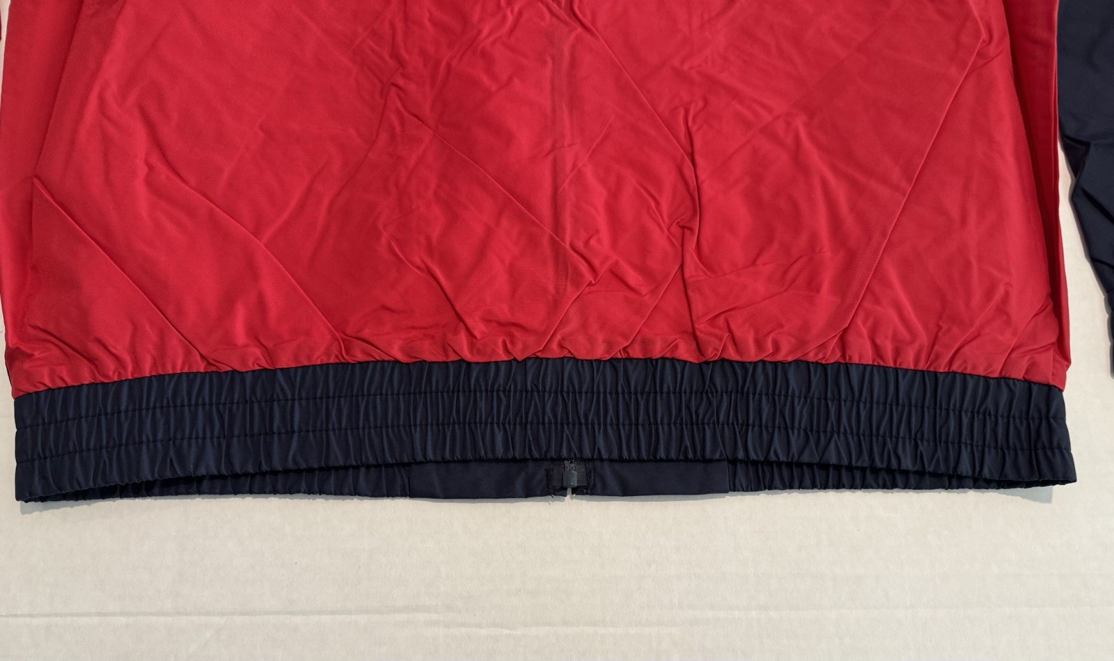 VTG Speed Zone Race Gear Red Black White Shark tooth Windbreaker Jacket 3X