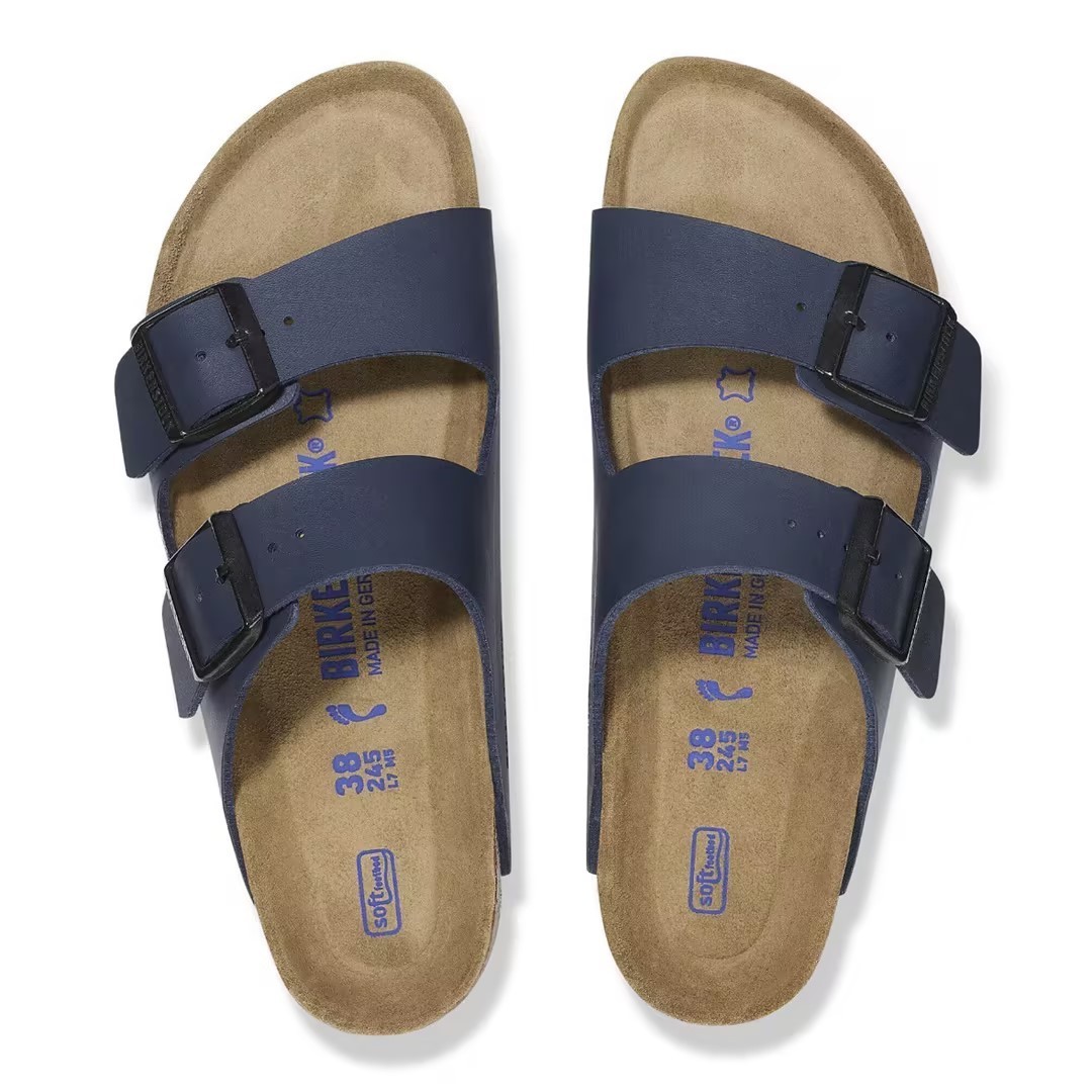 Birkenstock Arizona Soft Footbed Stone/Mocha/Black/Blue Comfort Sandals EU37-45