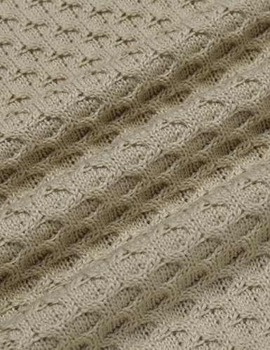 Coofandy Sweater Soft Solid Mens Slim Fit Turtleneck Casual Knitted Twisted