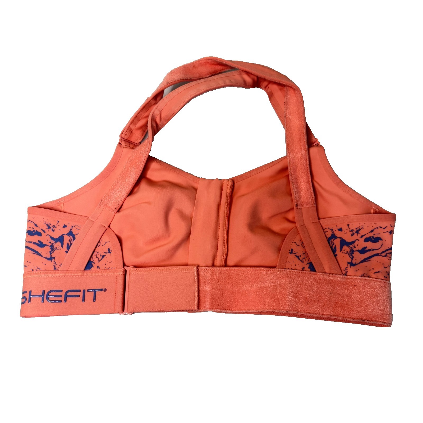 SHEFIT FLEX Orange Sports Bra Size Luxe Supportive Activewear Medium Impact