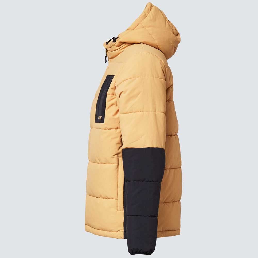Oakley Standard Tahoe Puffy RC Jacket, Light Curry/Blackout, Large