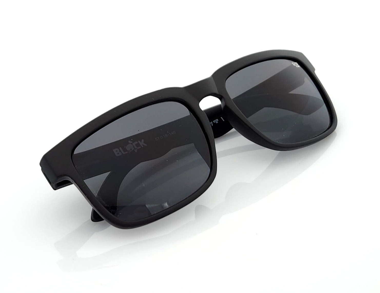 Blackout Spy Helm Promo Sunglasses Matte Black Dark Smoke Lens Black Logo S8