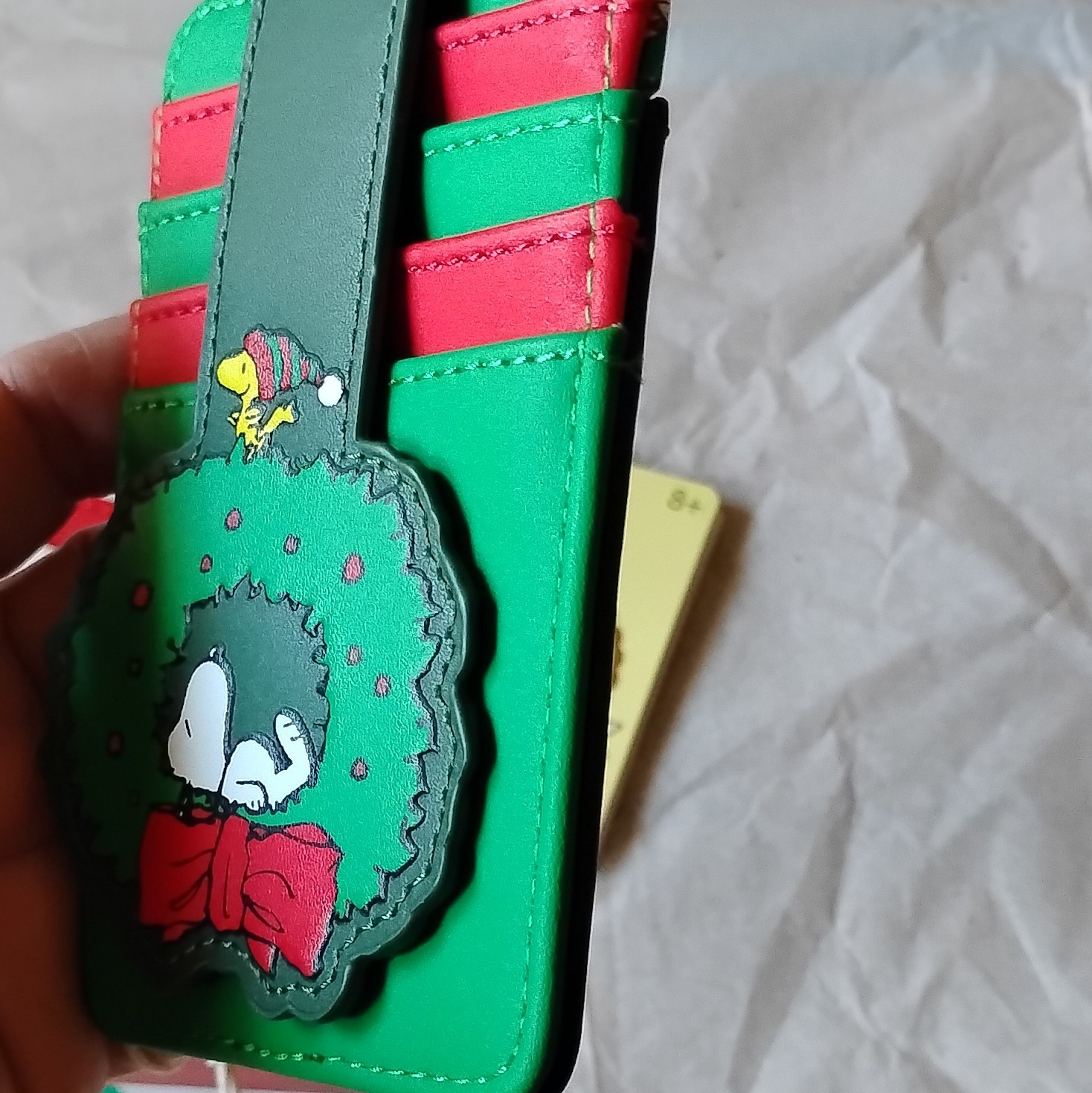 Loungefly Pompompurin Snoopy Woodstock Holiday Zipper Cardholder ID Holder