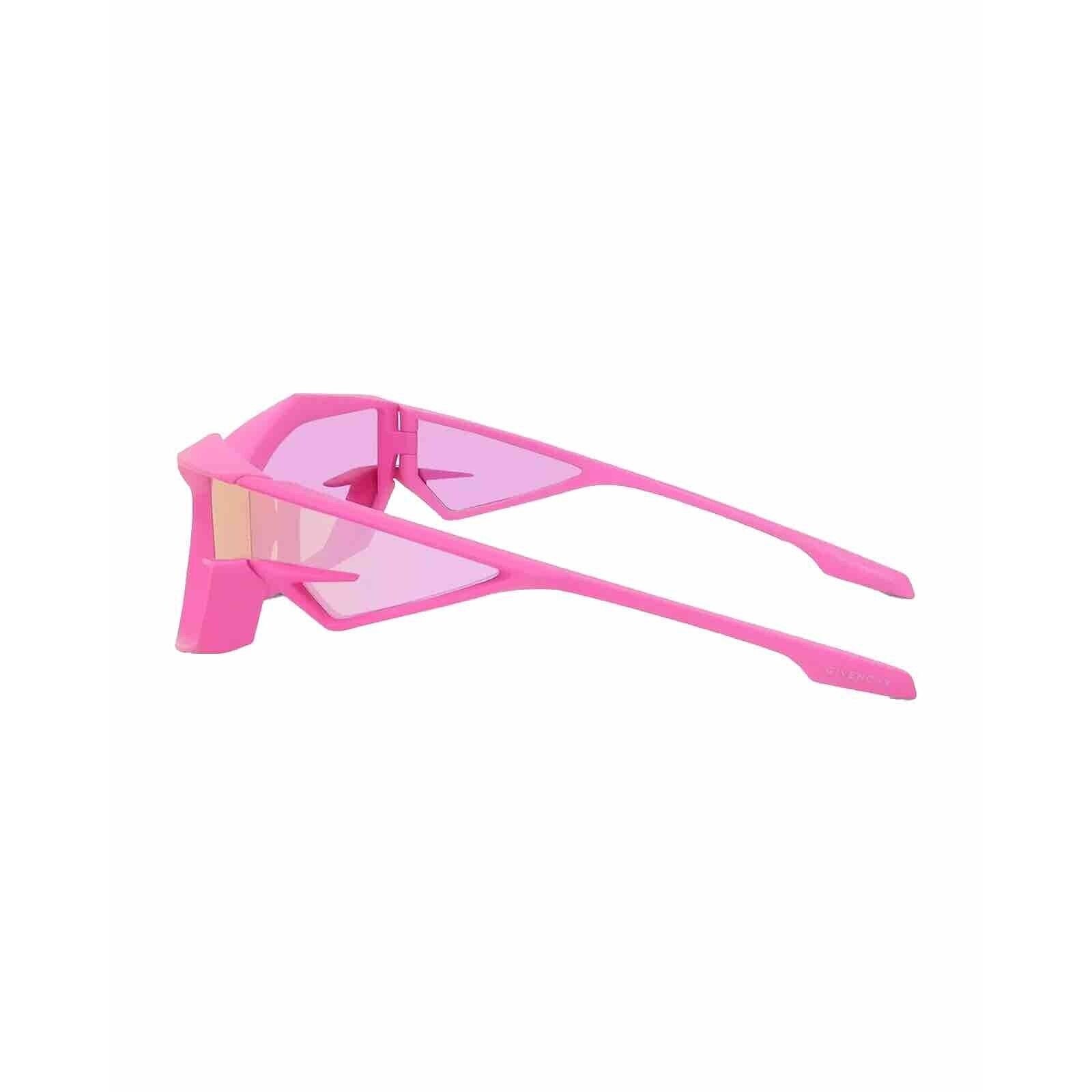 Givenchy Giv Cut GV40049I 73Y Wrap Sunglasses Matte Pink Violet Mirror Authentic