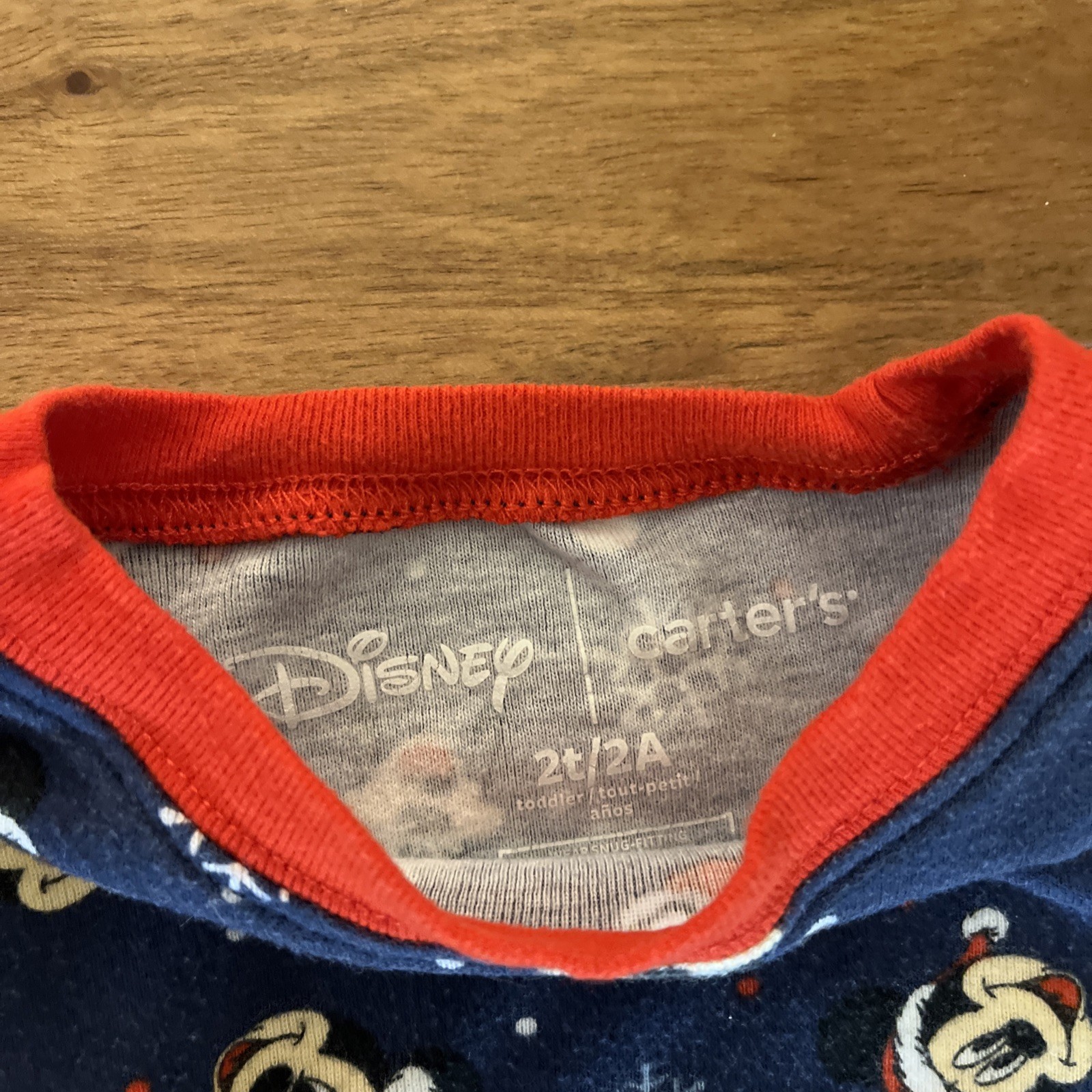 Toddler Mickey Mouse Disney Pajama Set Size 2T Gender Neutral