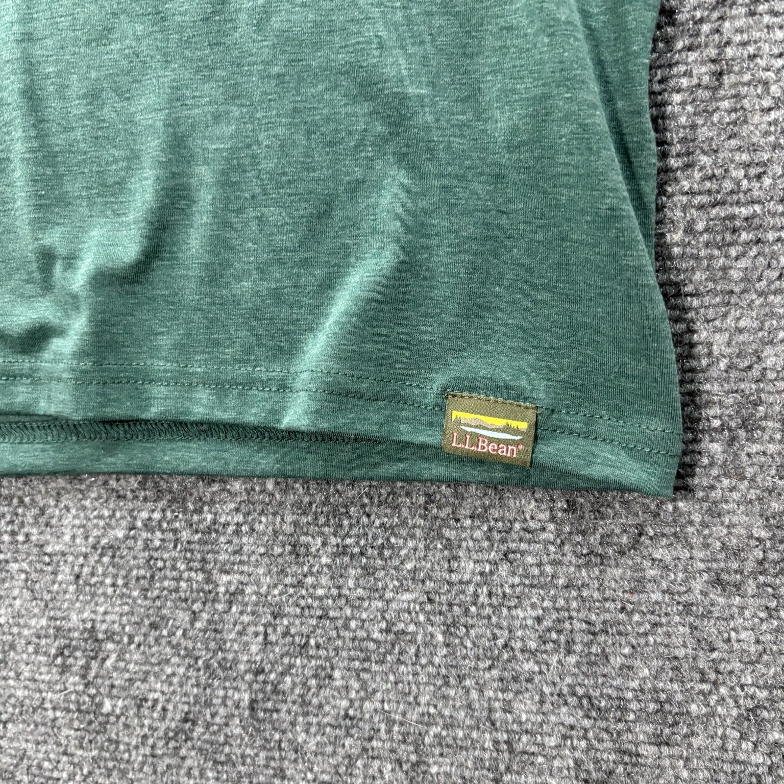 NEW L.L.Bean Everyday SunSmart Shirt Mens XLT Green BLUE Slightly Fitted Stretch