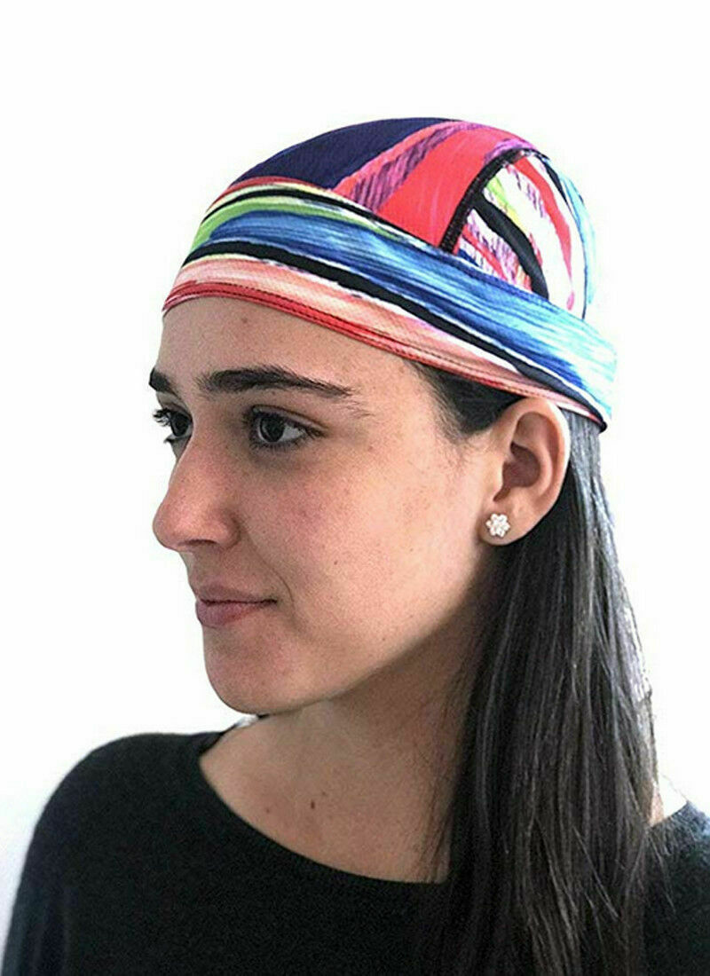 Motorcycle Wrap Biker Du Do Black Bandana Paisley Doo Rag Head Skull Cap Durag