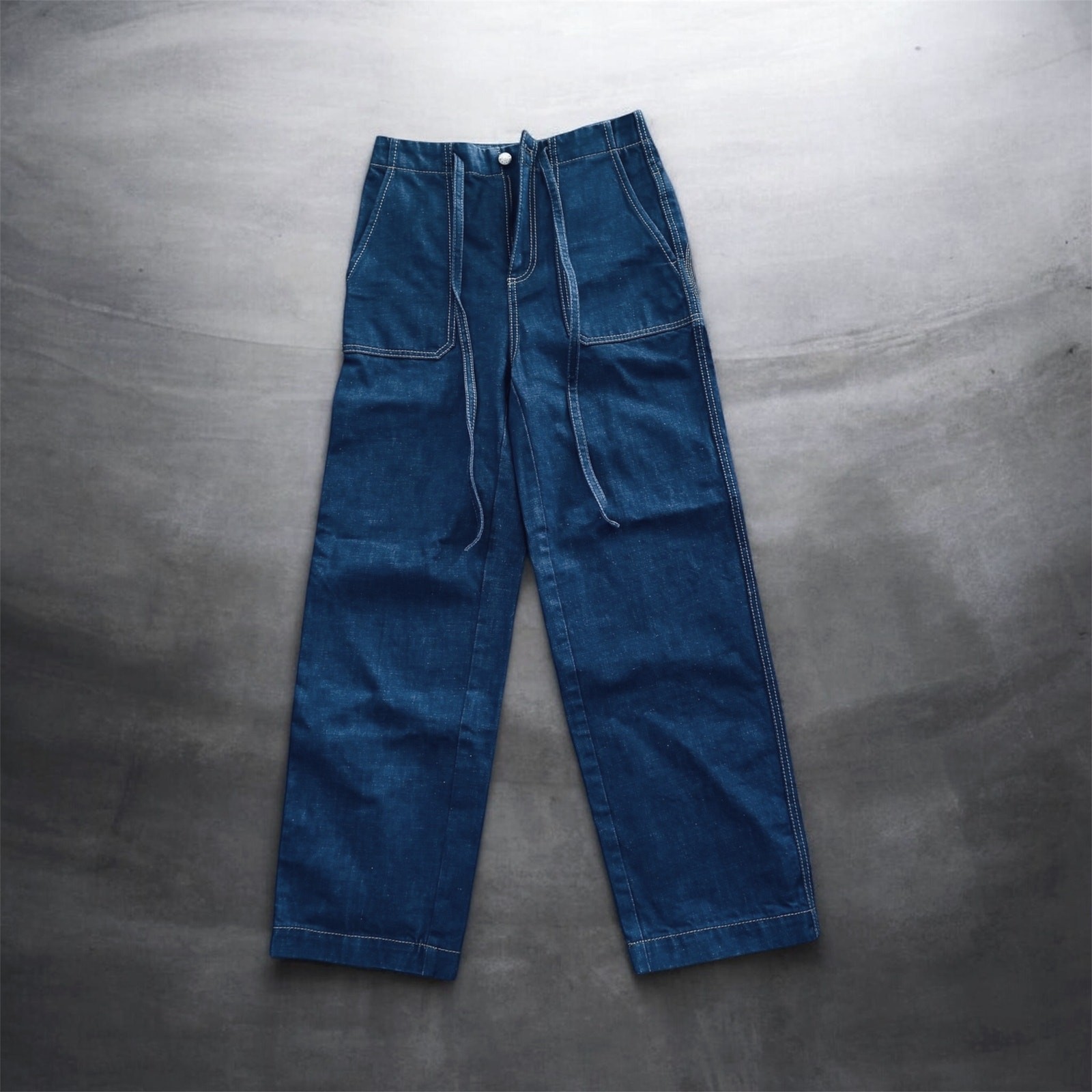 Sz 26 Tory Burch Wide Legs Carpenter Denim Summer 2022