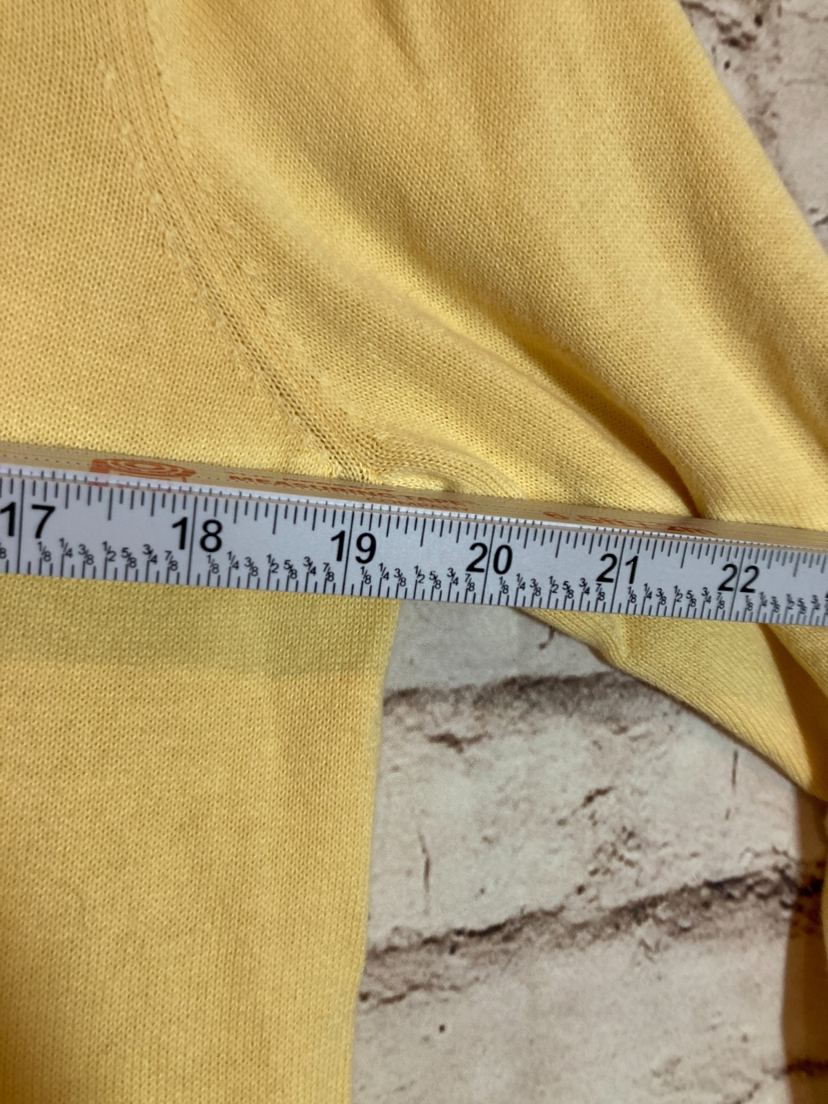 Jeanne Pierre Sweater Women Large Yellow Lightweight Tunic Length Beachy Tassels