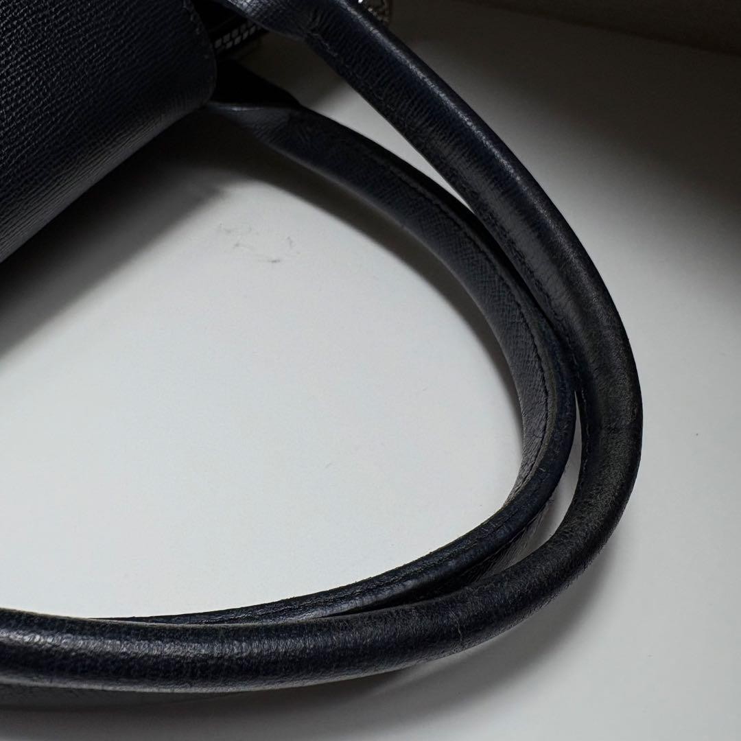 LONGCHAMP Le Pliage Black 2-Way Bag Nylon Leather