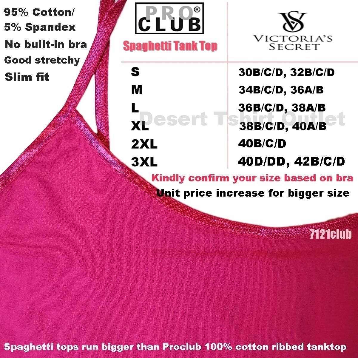 WOMENS Tank Tops Spaghetti Strap Sleeveless Shirts PROCLUB Cami Undershirt S-3XL