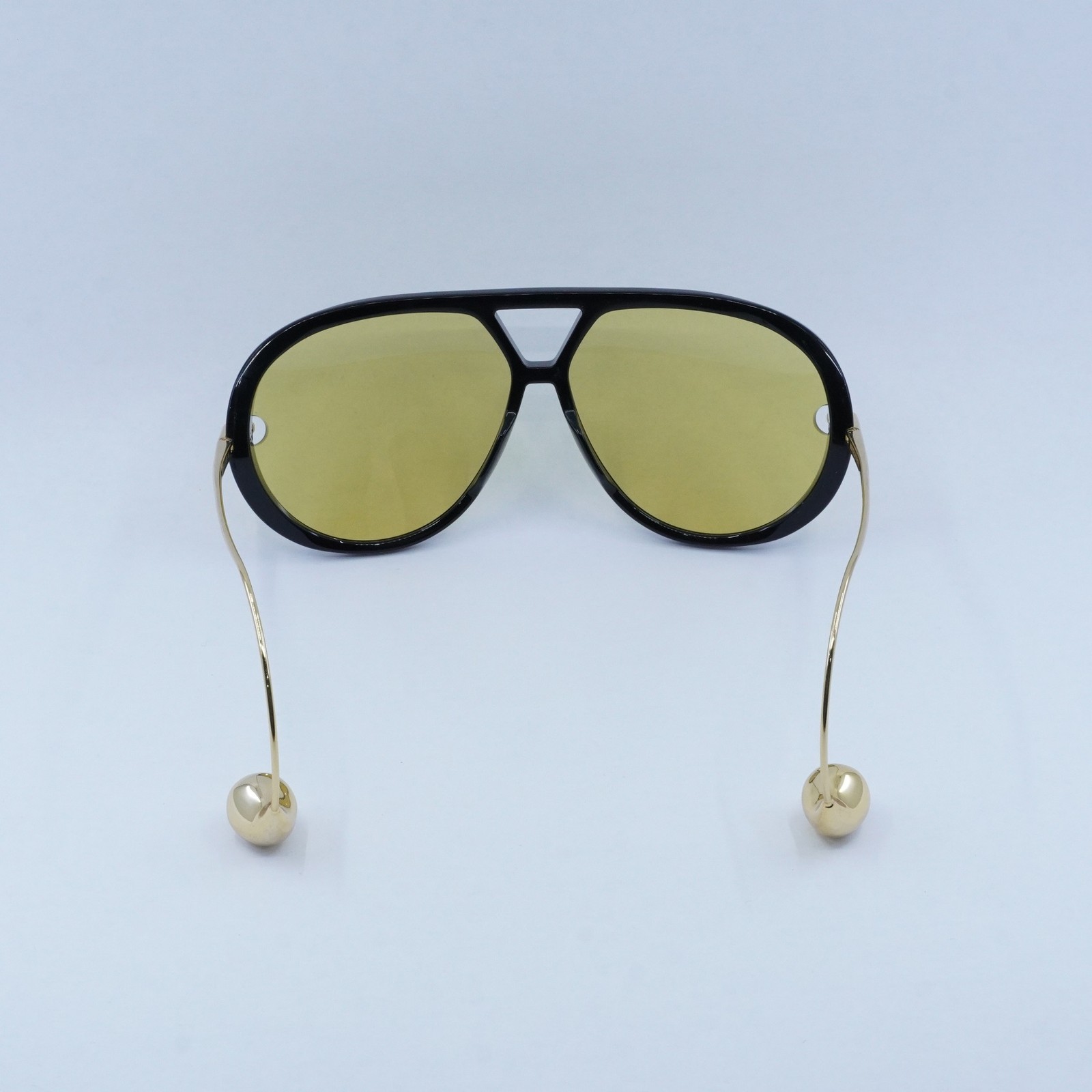 New BOTTEGA VENETA BV1273S 003 Black And Gold/Yellow 63-12-180 Sunglasses