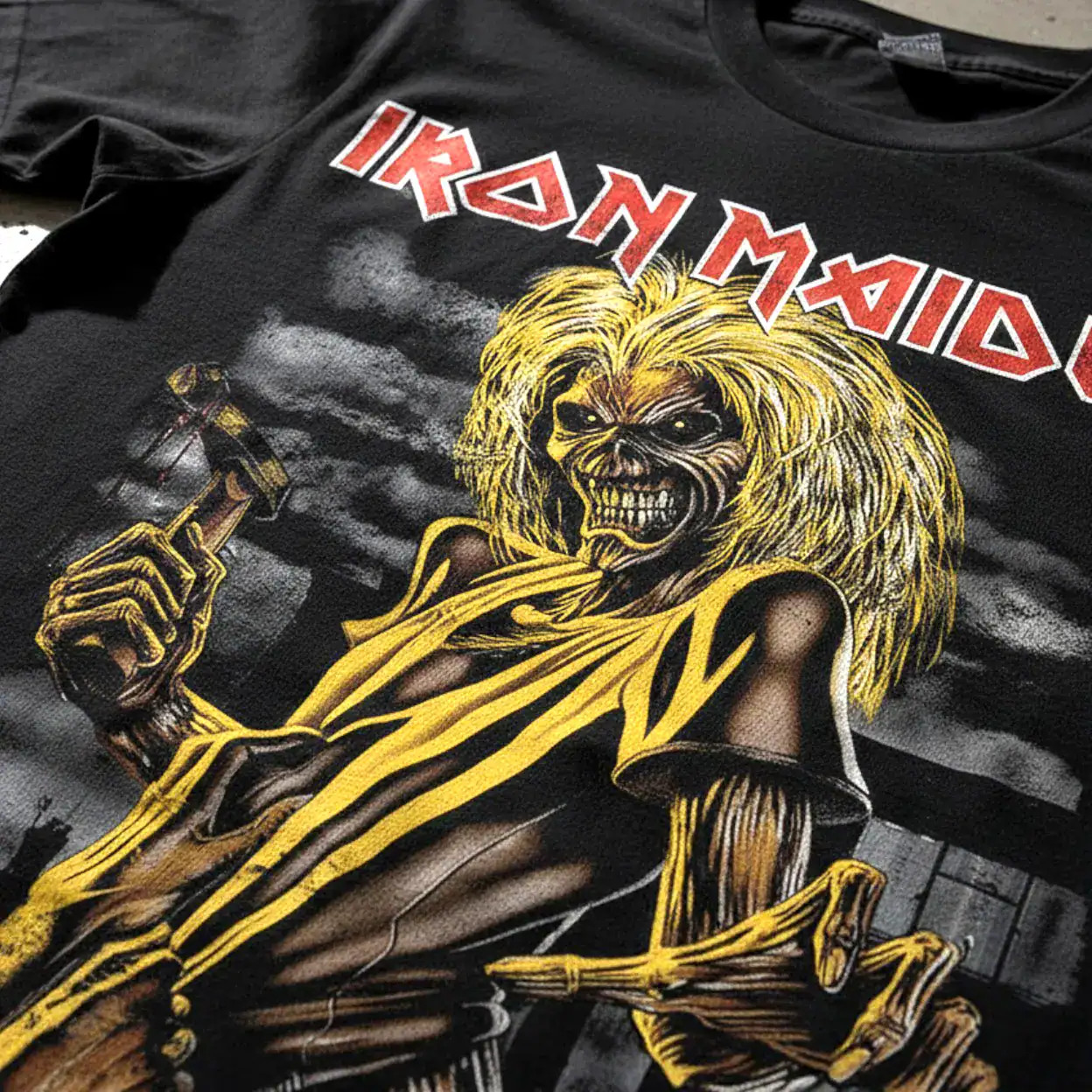 Iron Maiden Killers Album Men’s T Shirt Eddie Head Heavy Metal Rock Band Concert