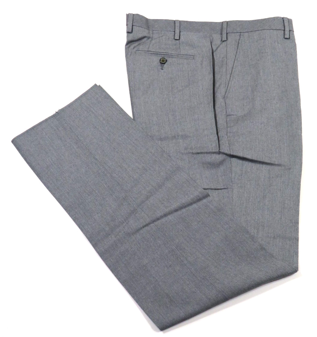 Morris & King NWT100% Combed Cotton Medium Gray Trousers Size 40