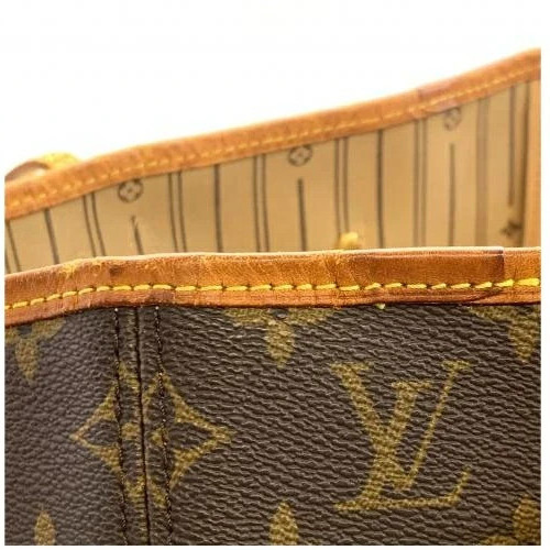 Louis Vuitton Neverfull MM Monogram Canvas Brown Shoulder Tote Bag M40156