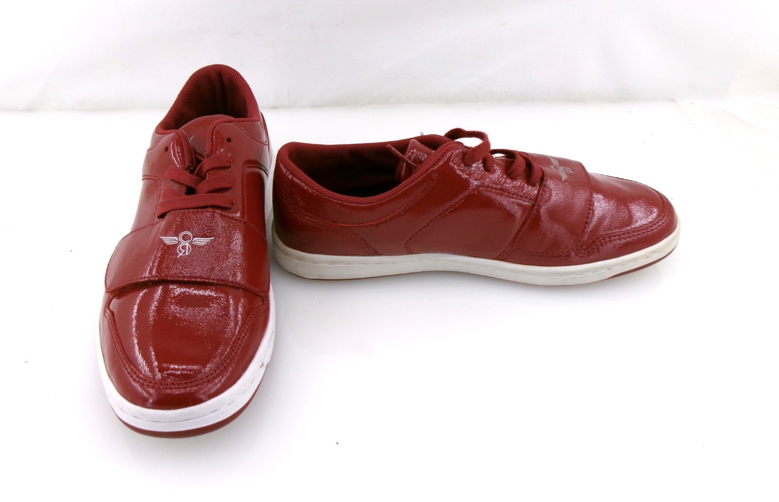 Creative Recreation Shoes Cesario Lo Pat Leather Red Sneaker Mismatched 8/7.5
