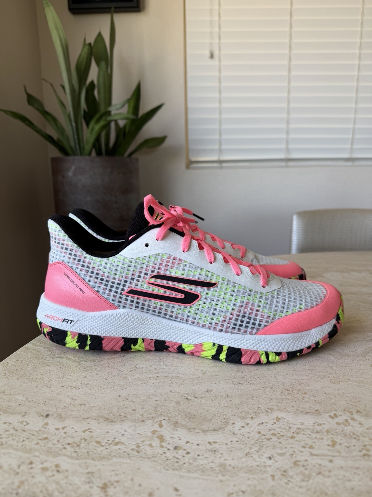 SKECHERS Viper Court Pro Pickleball Shoe Men’s 12 US Pink Power 🔥