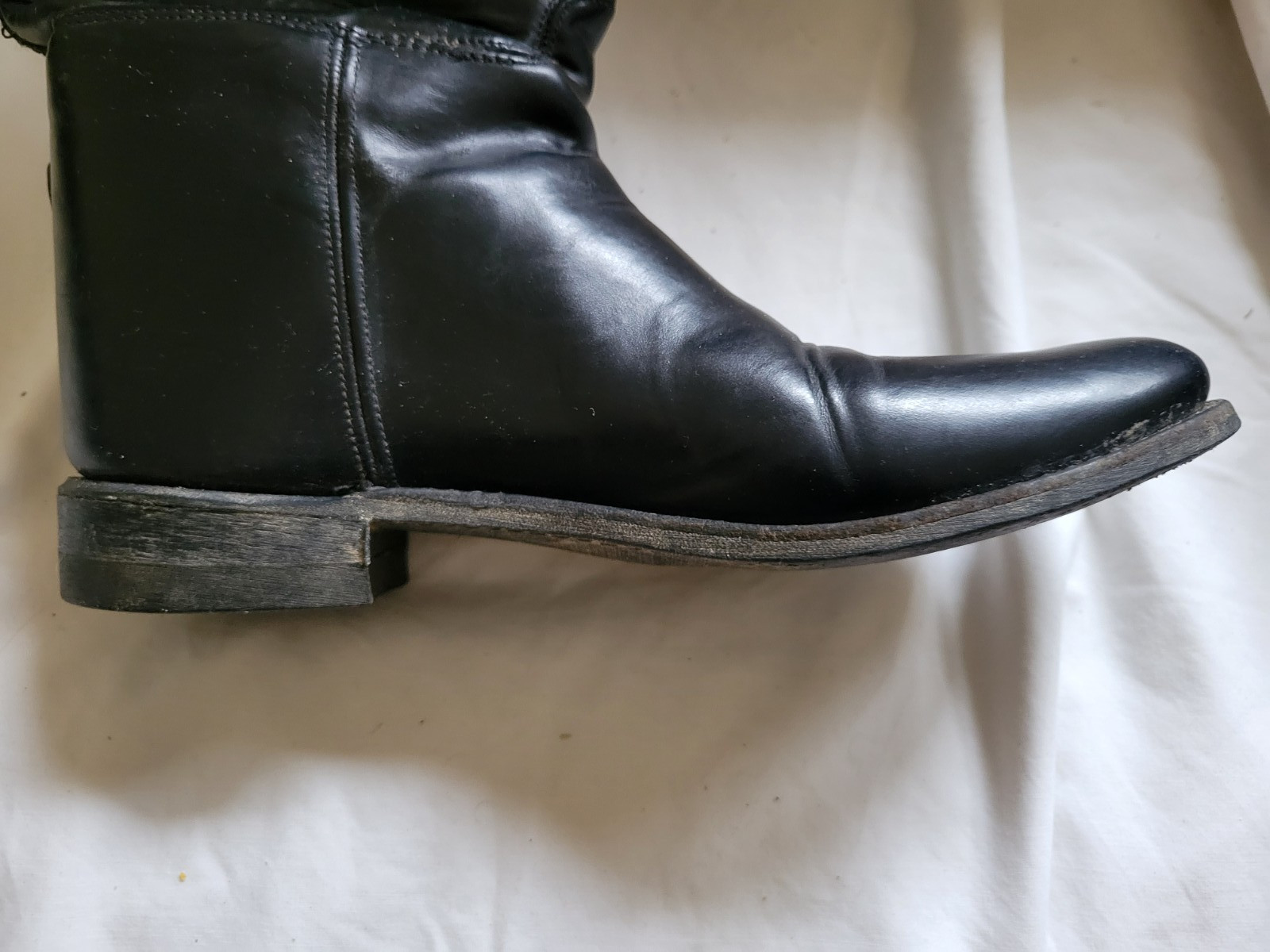 EFFINGHAM Bond Co. Size 8.5 100L Black Leather Equestrian Riding Boots USA MADE