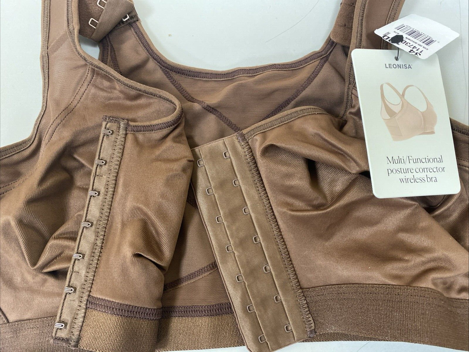 LEONISA Multi Functional Posture Corrector Wireless Bra 011473 Asst Sizes NWT