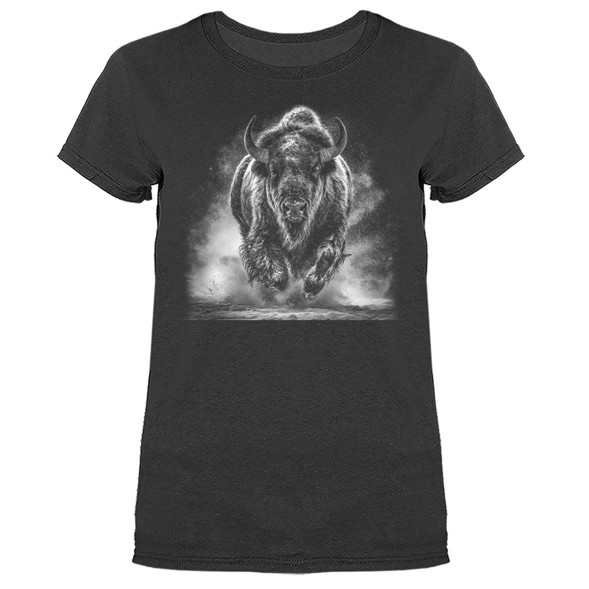Charging American Bison Buffalo Wilderness Outdoor Wildlife Nature T-shirt