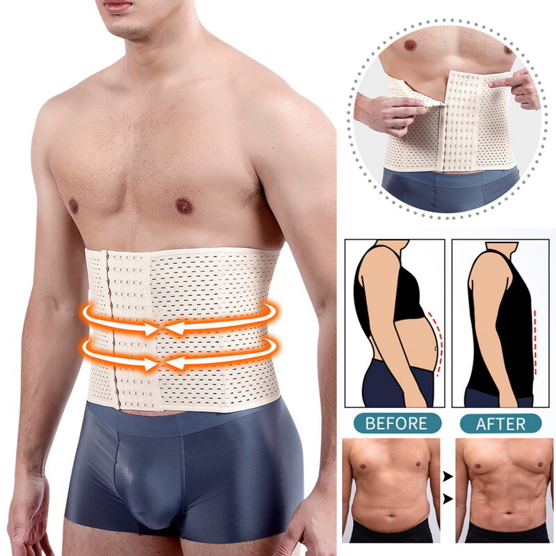Fajas Para Hombre Corsé Shaper Adelgazar Reductoras Abdomen Faja De Ejercicio US