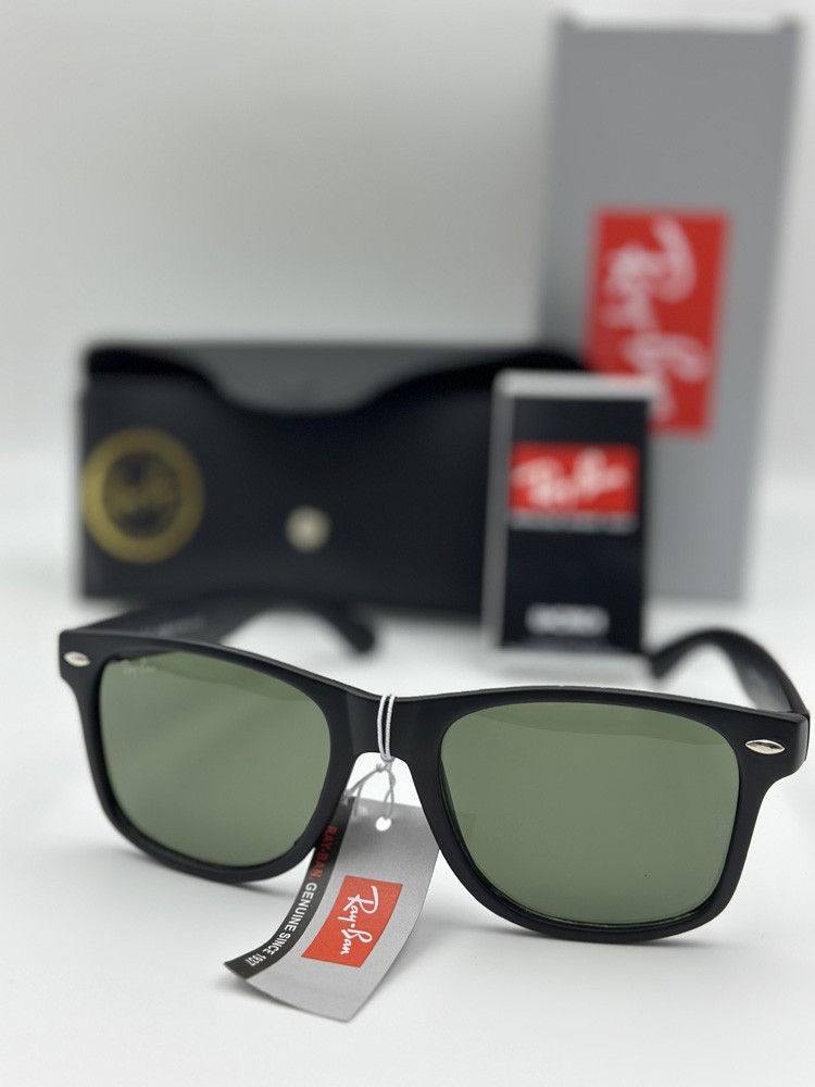 Ray-Ban Inspired Sunglasses Polarized UV400 Black Frame Green Lens Classic