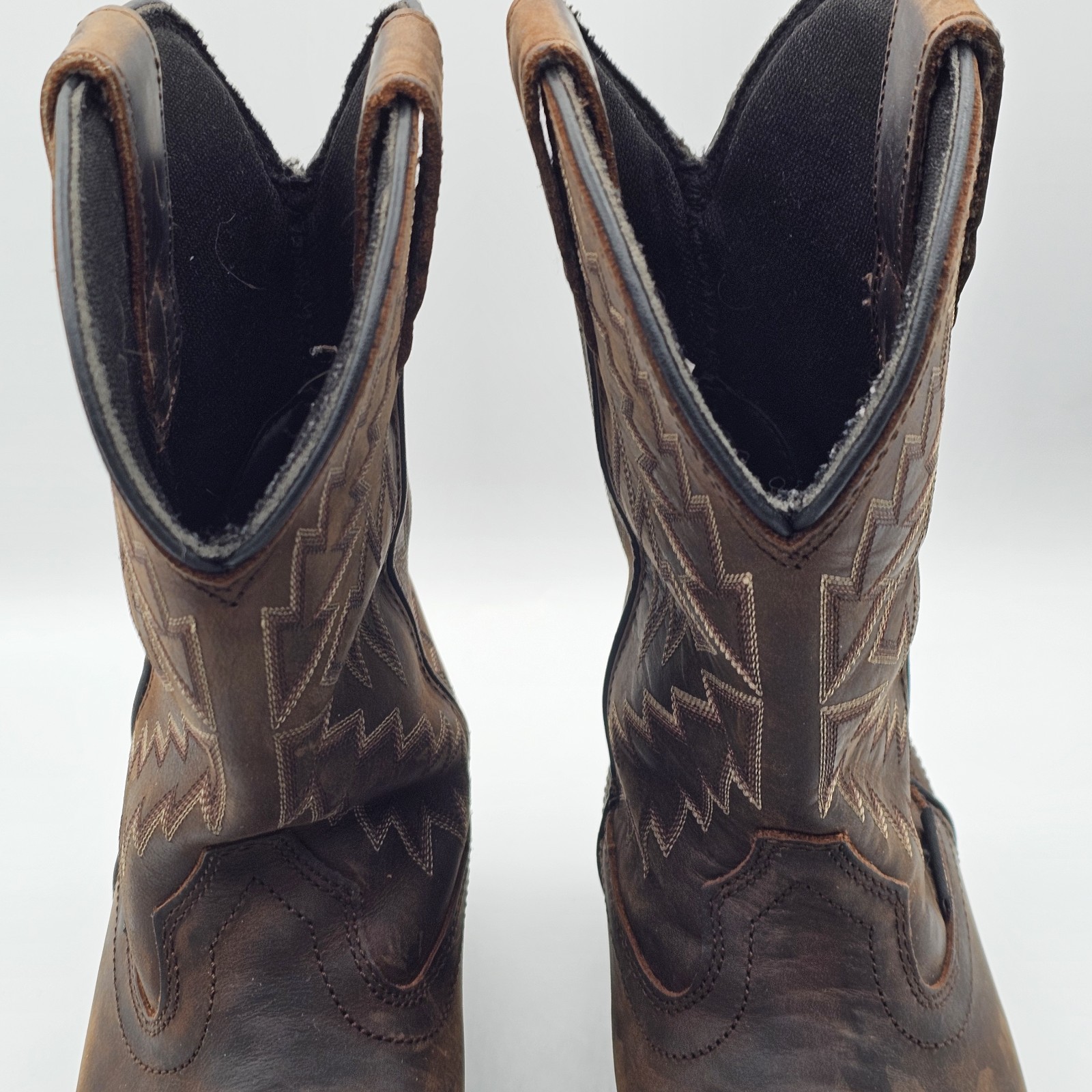 Wolverine Western Work Boots Men’s 8.5EW Brown Leather Safety Toe Cowboy