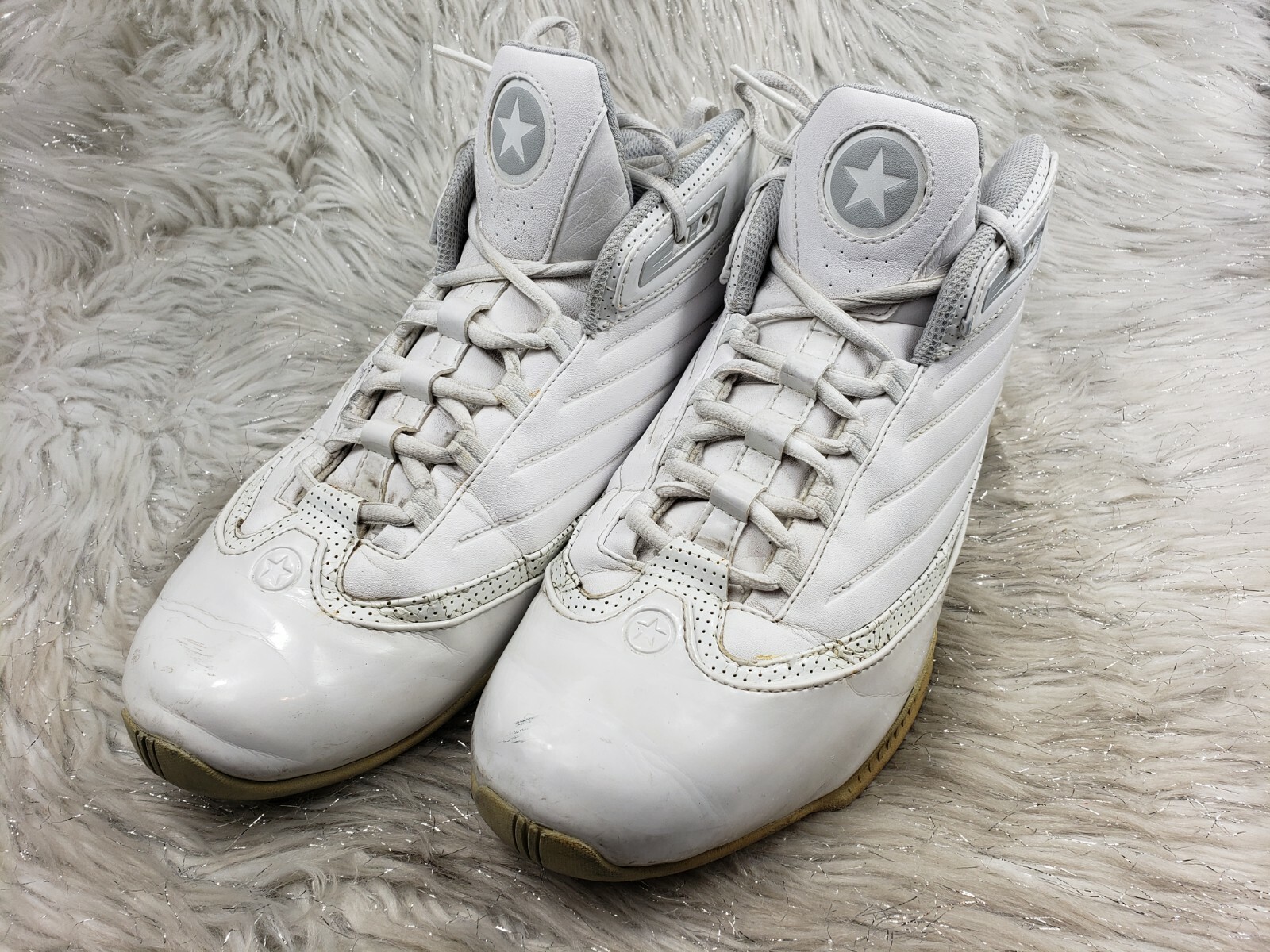 CONVERSE White Sneakers Size 13 / 47.5