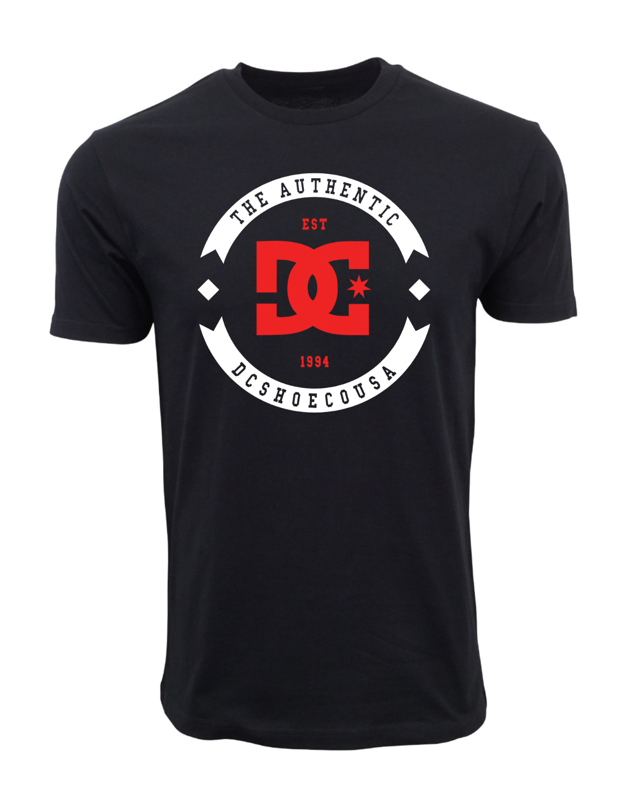 DC SHOES MENS THE AUTHENTIC DC SHOES CO USA T SHIRT