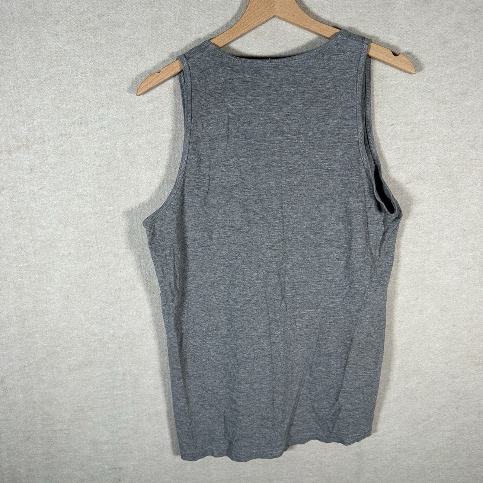 Amoeba Music Medium Dark Heather Grey Bro Tank Top Sleeveless Tshirt Mens Medium
