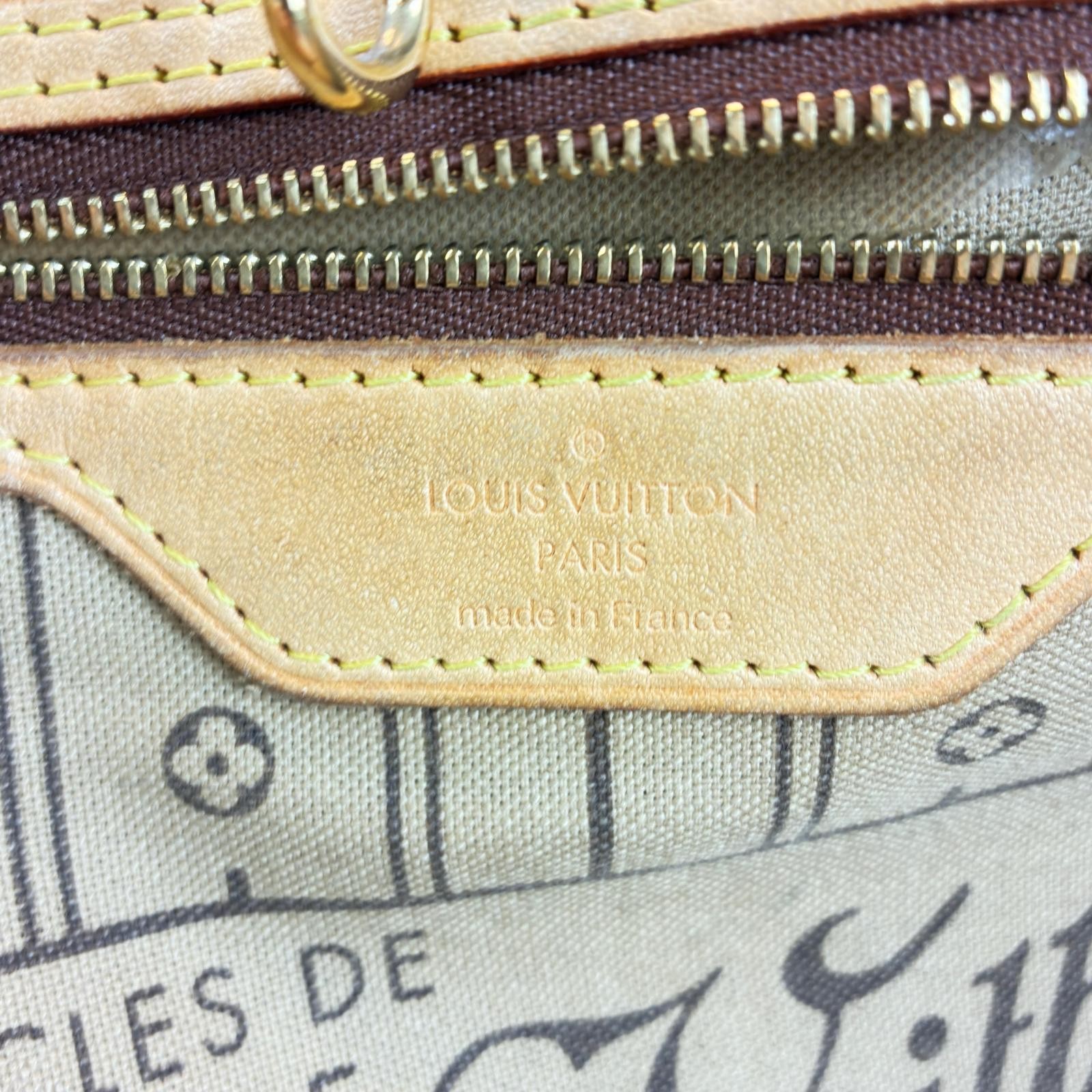 LOUIS VUITTON Neverfull MM Tote Bag M40156 Monogram canvas Brown