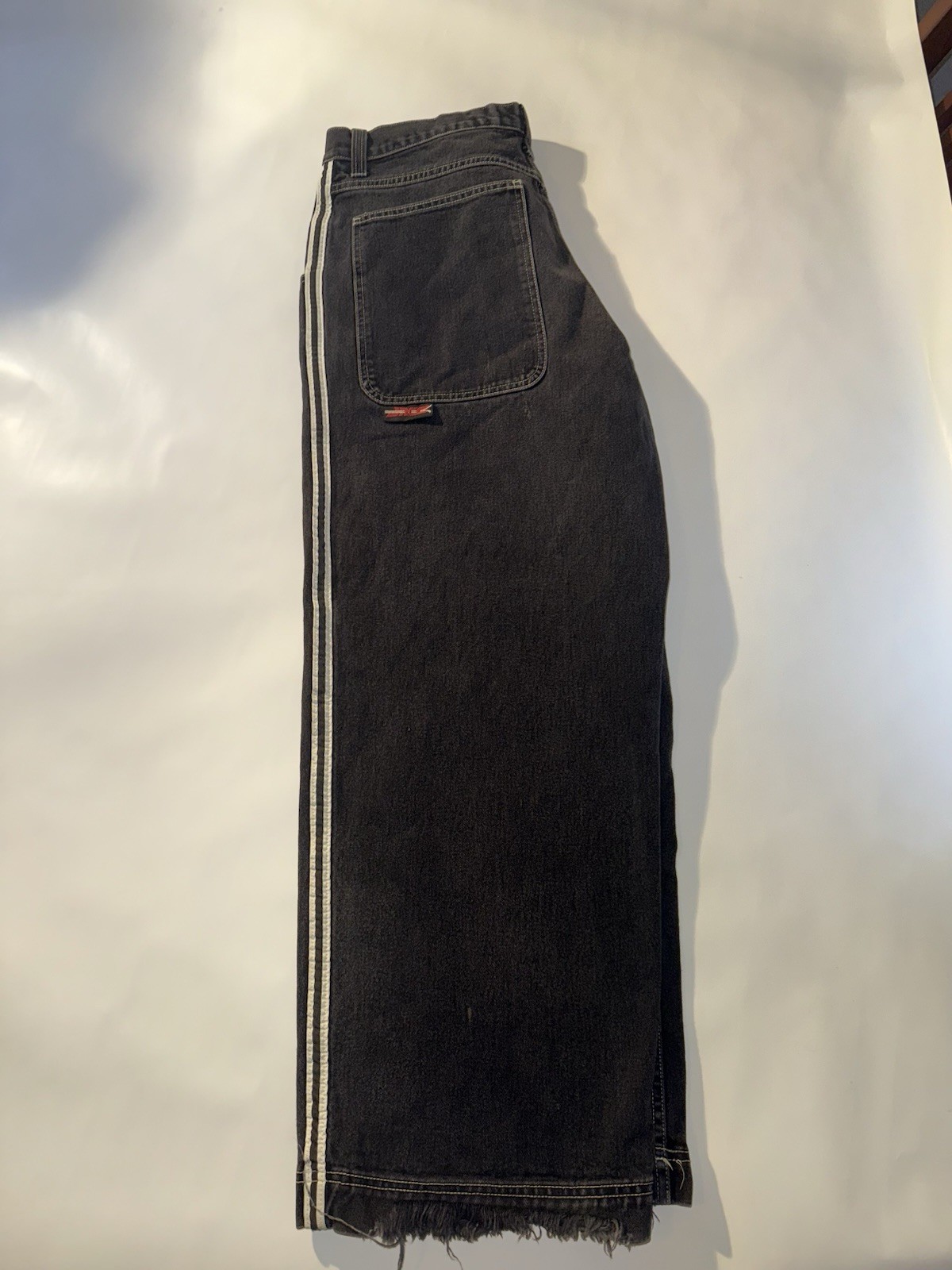 JNCO Skunk 40×32 Black Jeans Striped vintage 90s