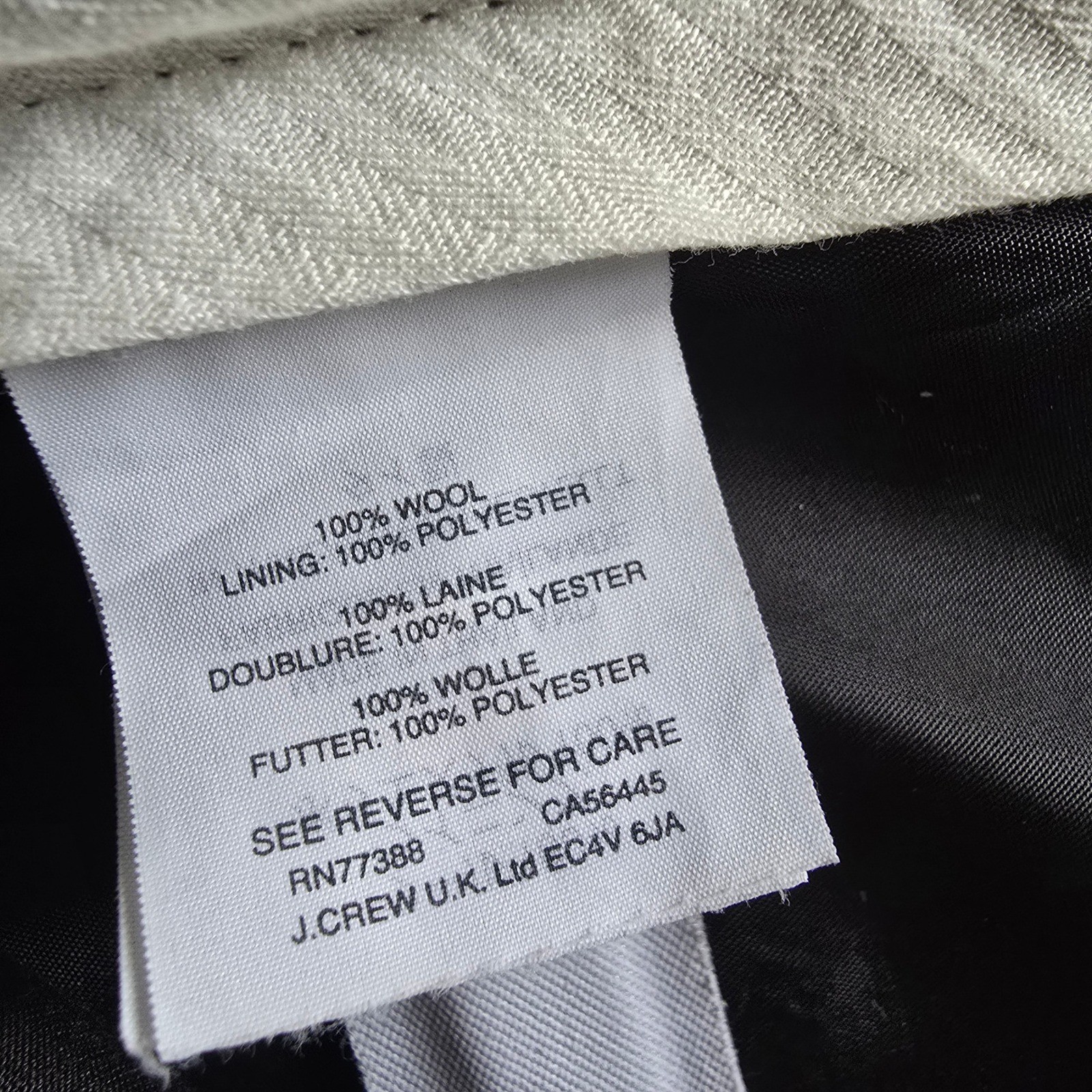 J.Crew Bowery Slim Fit Navy Blue 100% Wool Dress Pants Mens 34×34