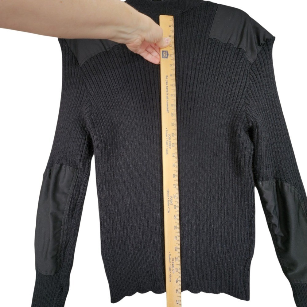 Vtg Blauer Genuine Commando Sweater XXXL 3XL Men Black Military Police Wool USA