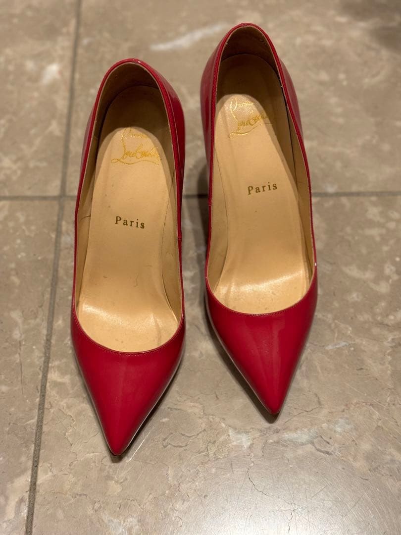 Christian Louboutin Pink Pointed Toe Heels Pumps 7.1-10cm Heel Height 063139d