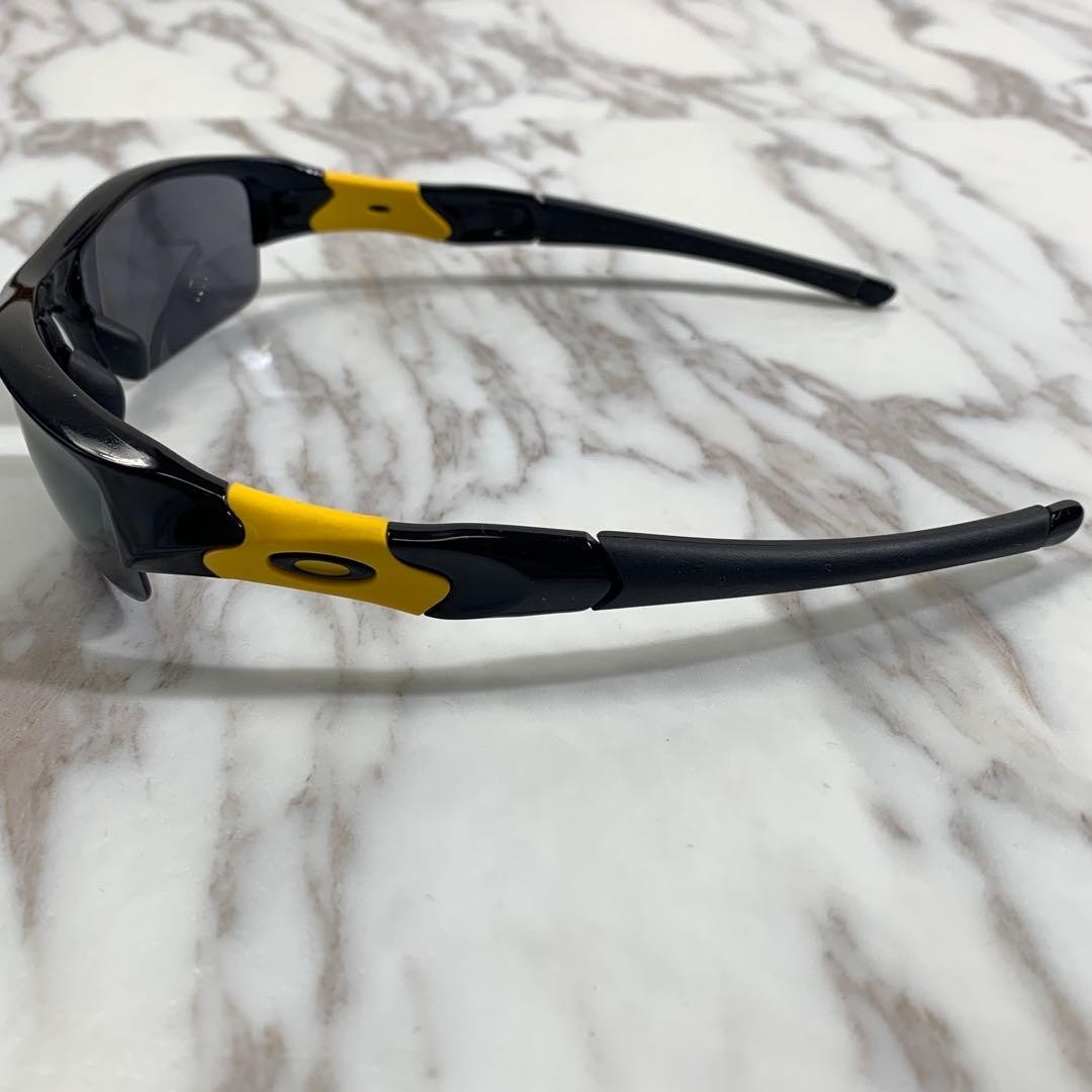 Oakley Flak Jacket Sunglasses Black Yellow Mens Sports Eyewear Authentic