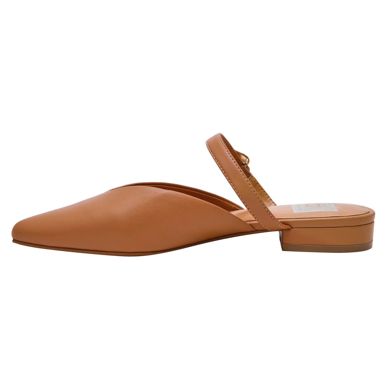DV Dolce Vita Women’s Pointed Toe Flat Slip On Buckle Black Tan 6-11