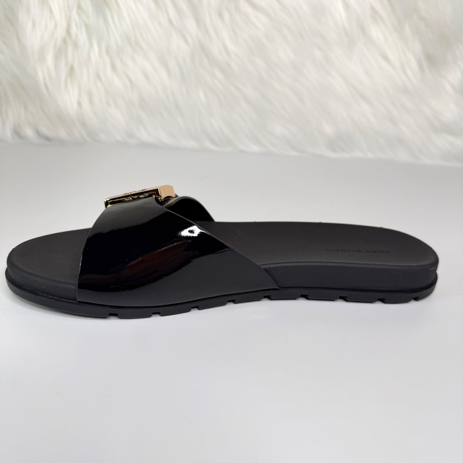 Tory Burch Women’s Mellow Buckle Slide Sandals – Black