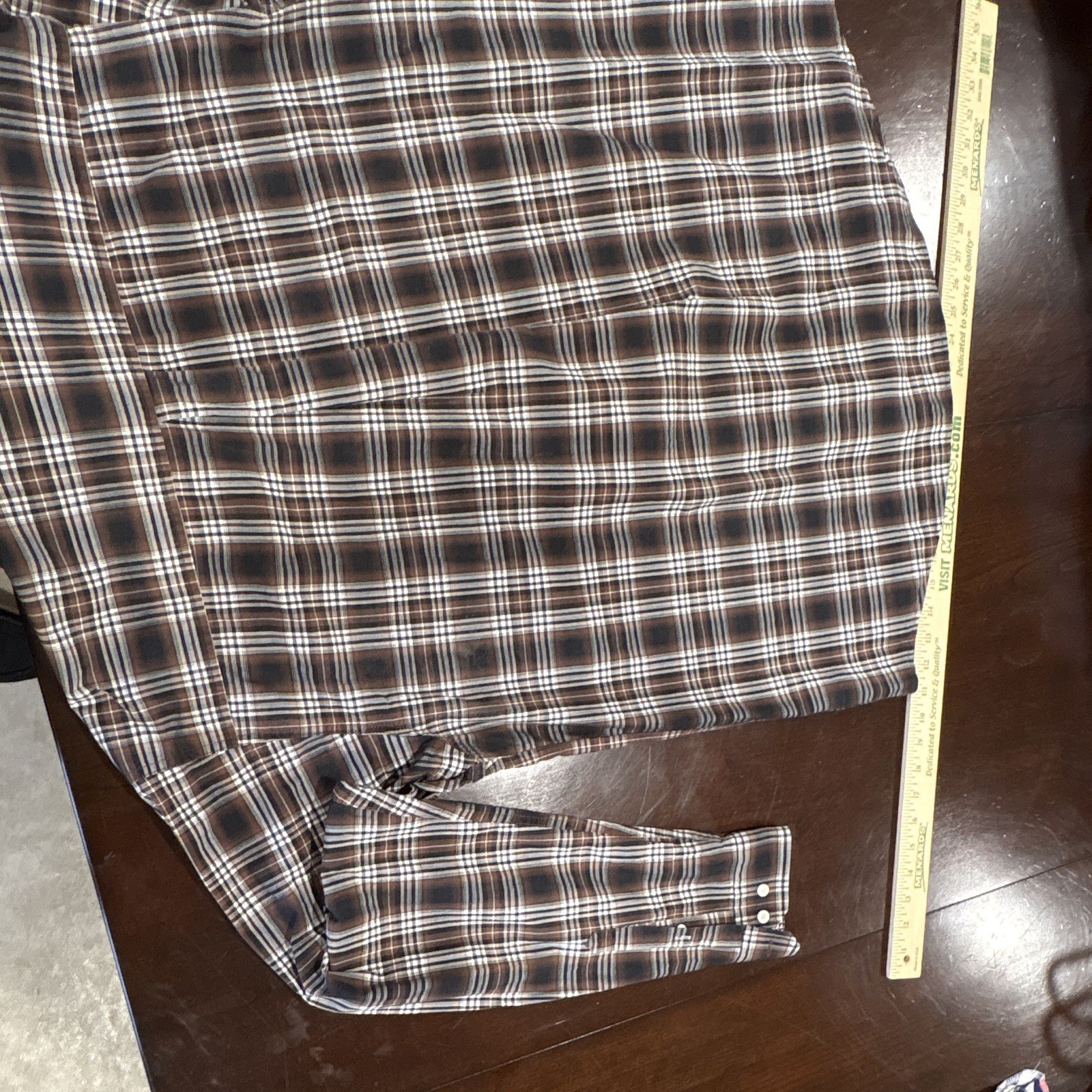 (3)Cinch Men’s L Plaid Button-Down Collared Button-Up Shirt