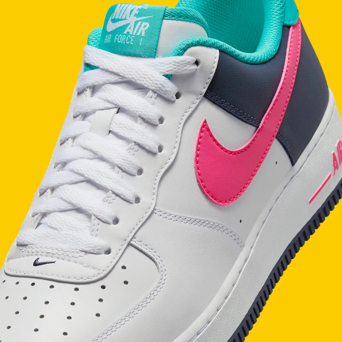Nike Air Force 1 ’07 “South Beach” White Pink Thunder Blue HF4849-100 Mens Sizes