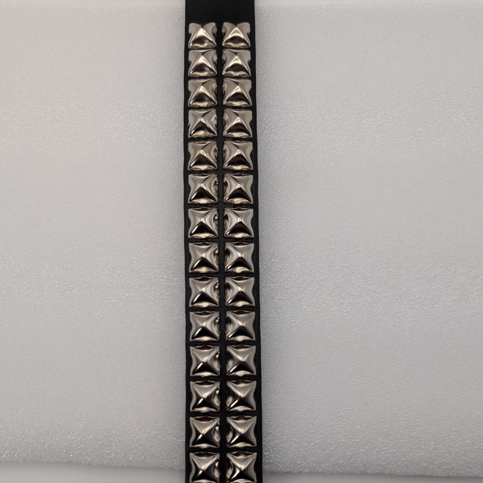 Funk Plus Double Row Pyramid Stud Leather Belt Punk Gorh Style Made In USA XXL