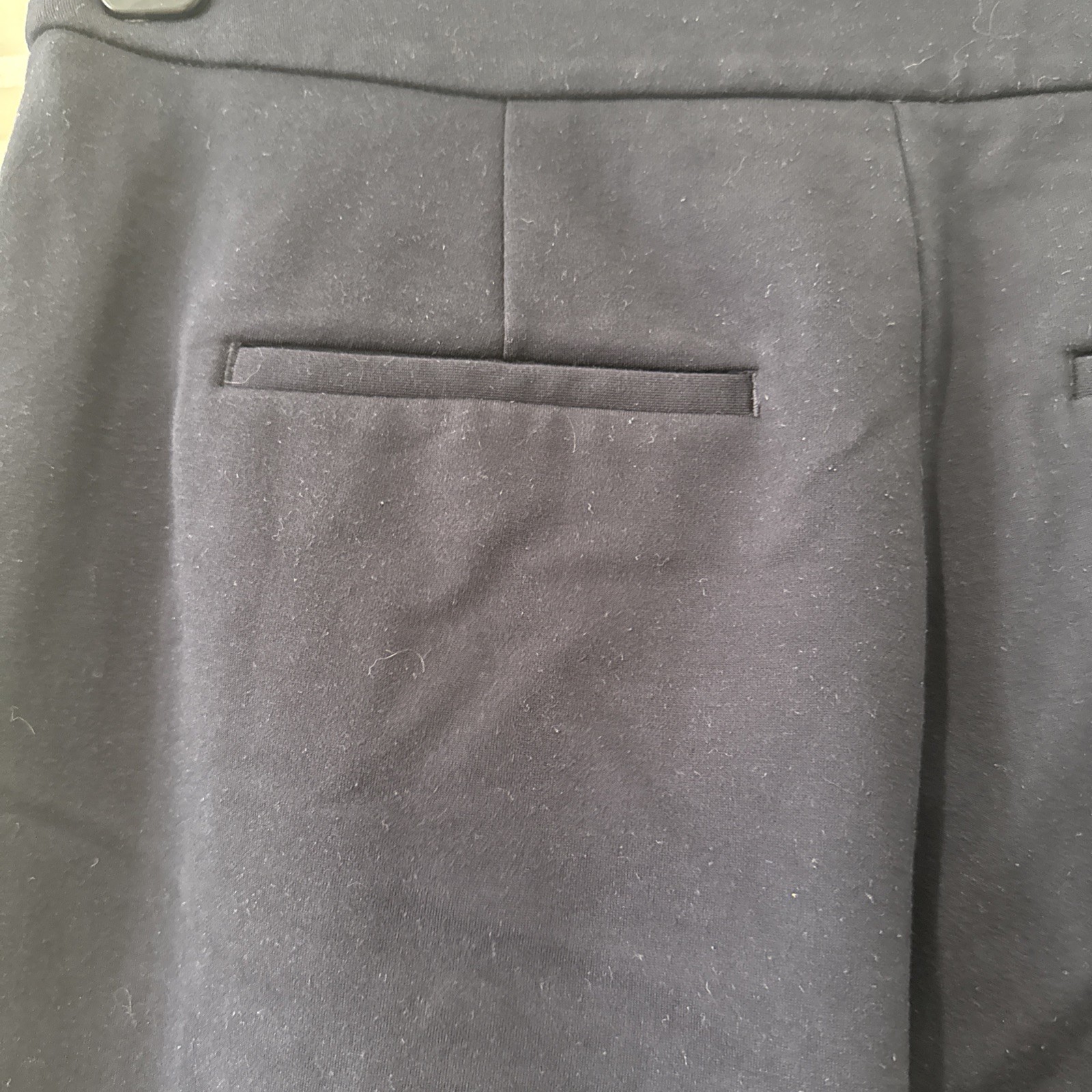 Boden Trousers Straight Wide Leg Navy Size 12P Uk Red & Green Stripe