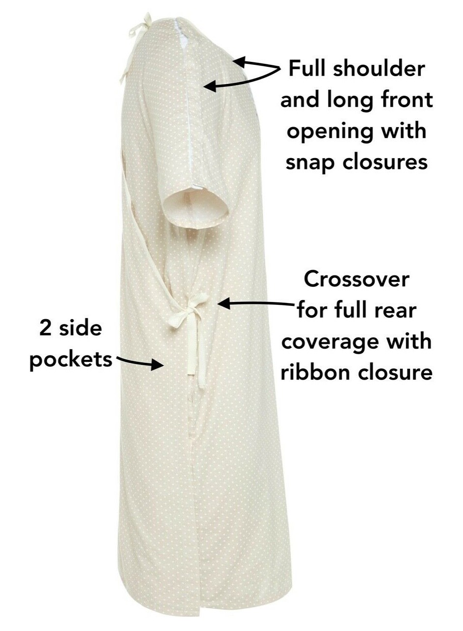 Men’s Designer Hospital Gown CLOUD 100%Cotton Rear coverage 5 sizes FREE POST AU