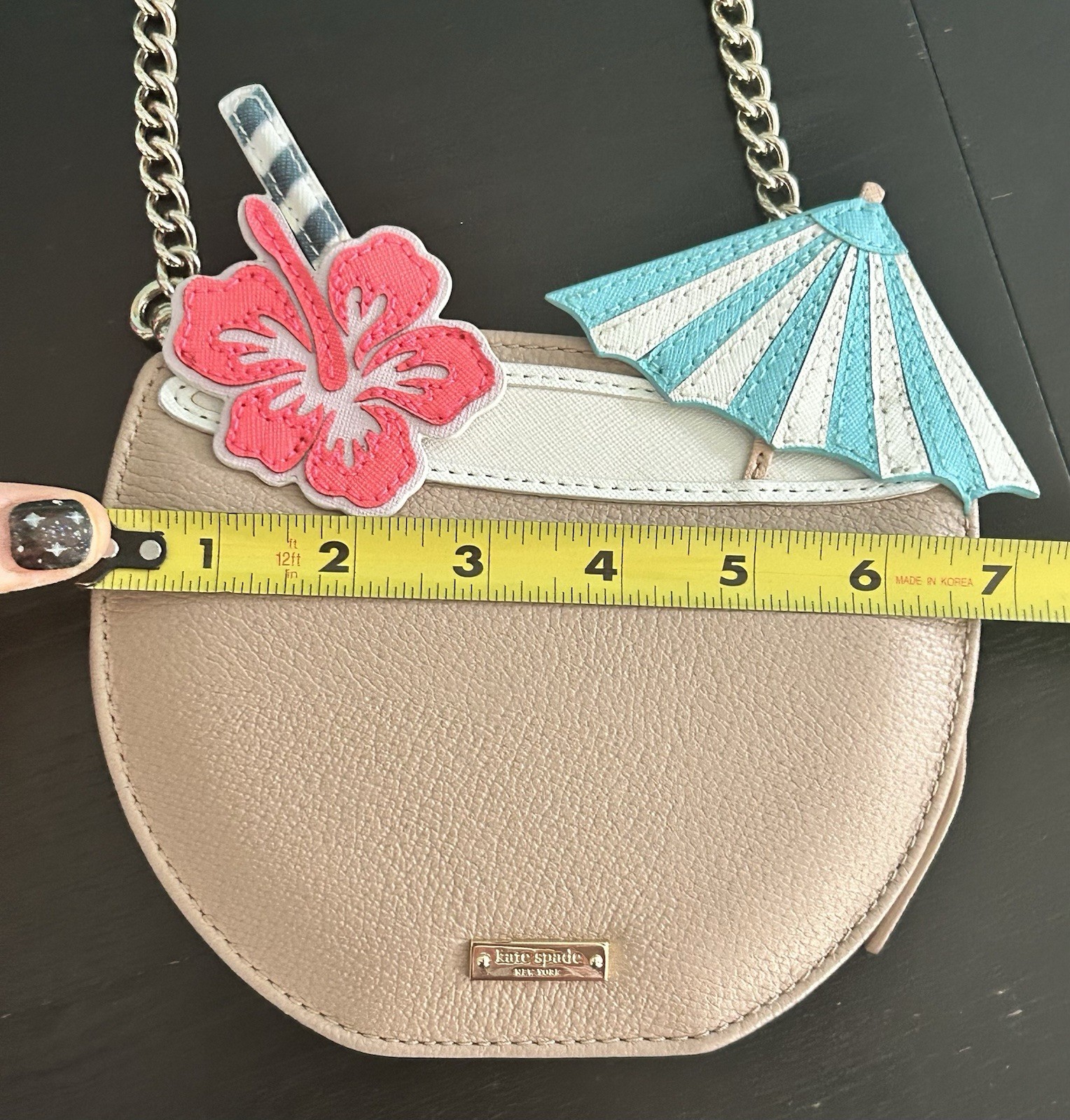 HTF Kate Spade New York Breath Of Fresh Air Coconut Drink Crossbody Bag RARE