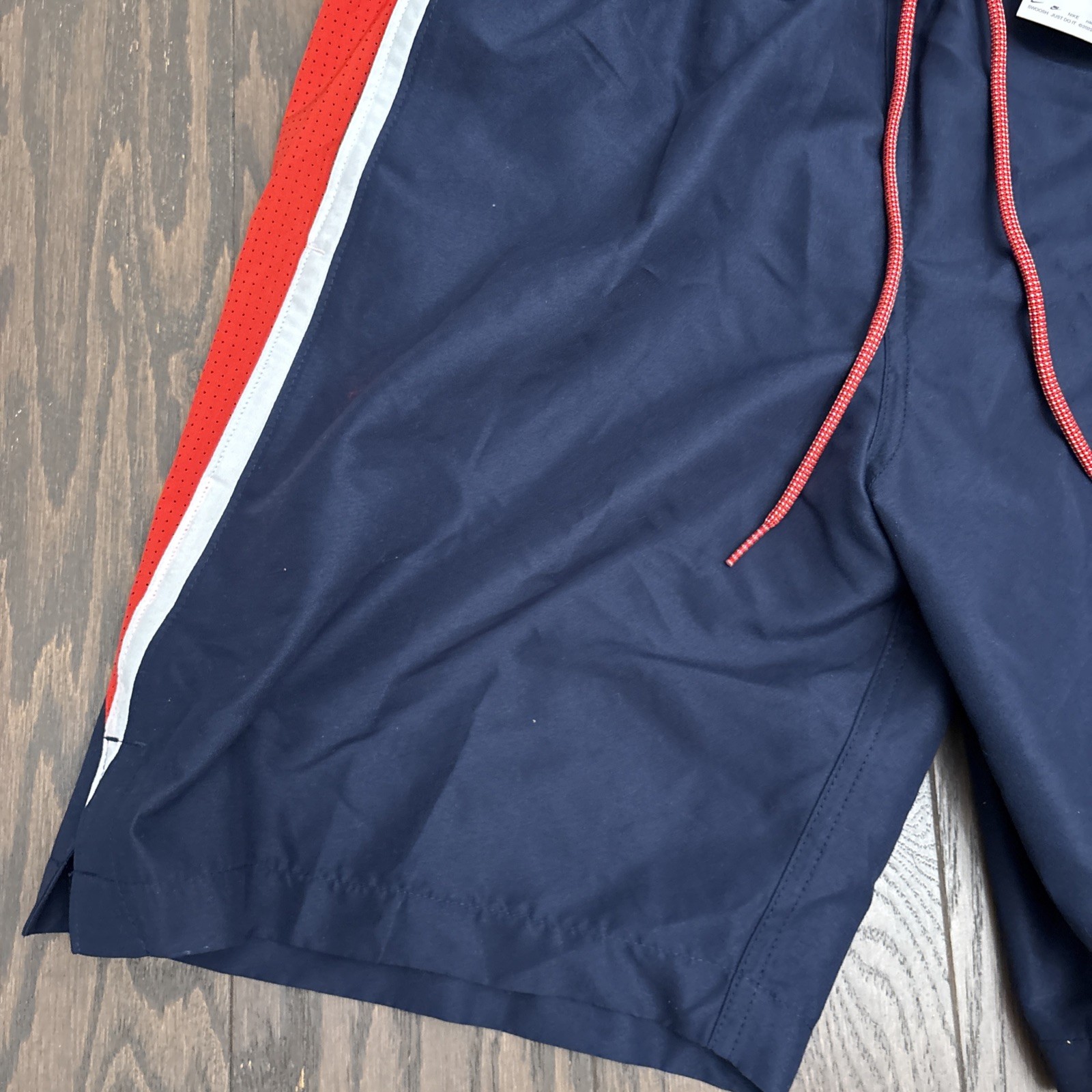 Nike Mens Core Contend 8” Volley Swim Trunks NESSC602 Red Navy Summer Small $48