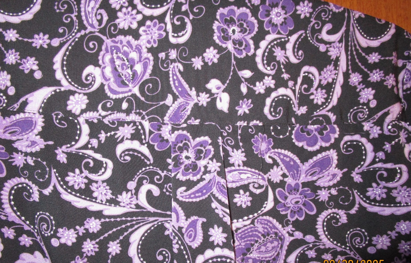 Notations Purple Black Blouse Sz 1X Polyester & Spandex Bust 46 Length 27.5 in